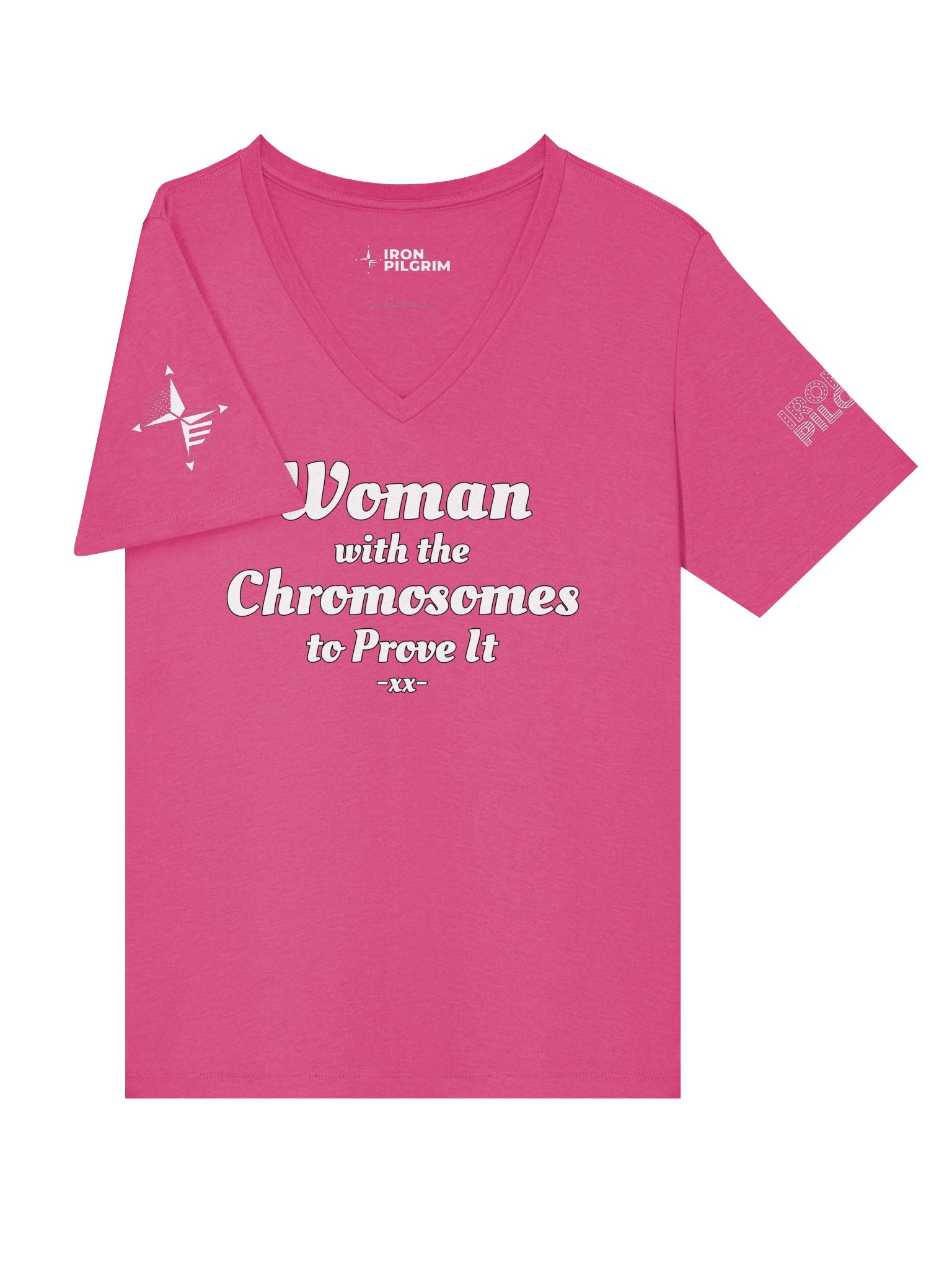 Woman With Chromosomes To Prove It V-Neck T-Shirt product image (64)