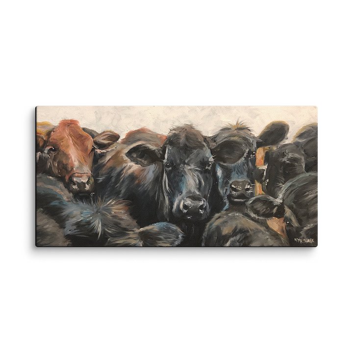 Black and One Brown Cow - Gilcee Canvas product image (2)