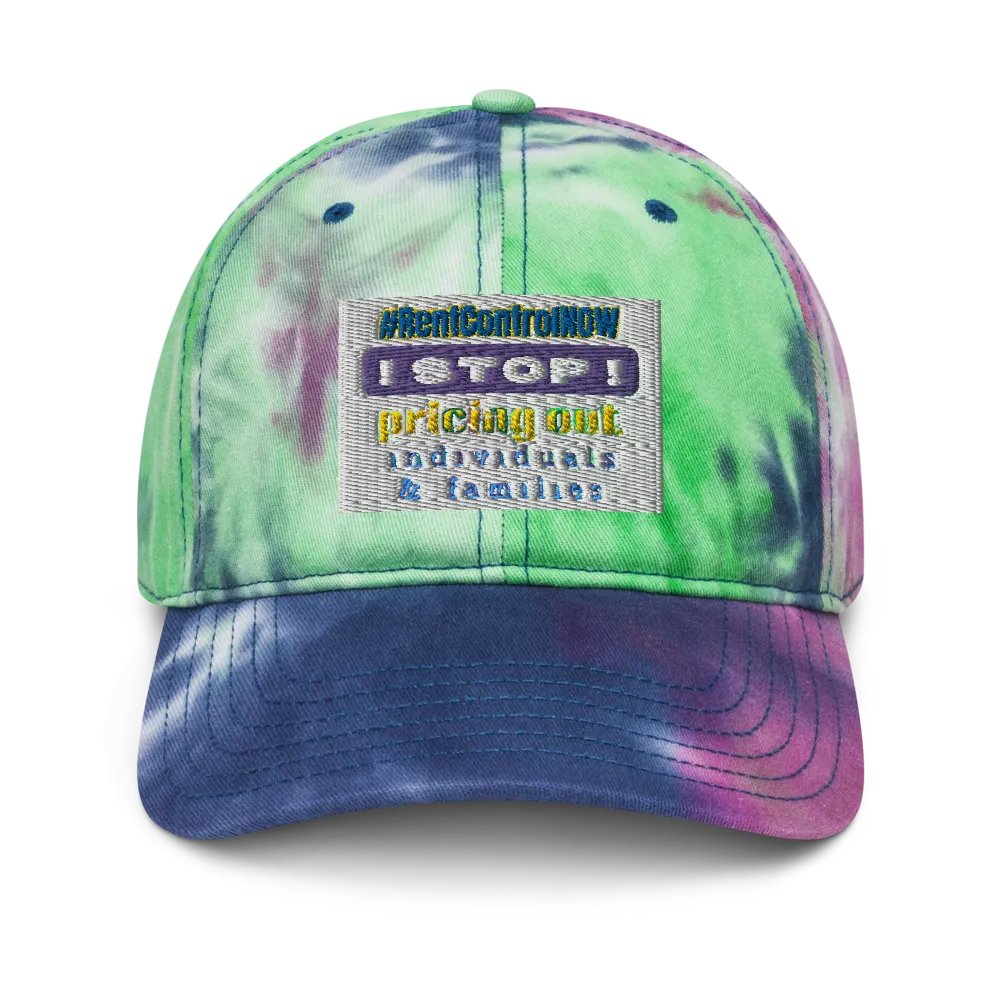 #RentControlNow - hat - ballcap - tiedye product image (1)