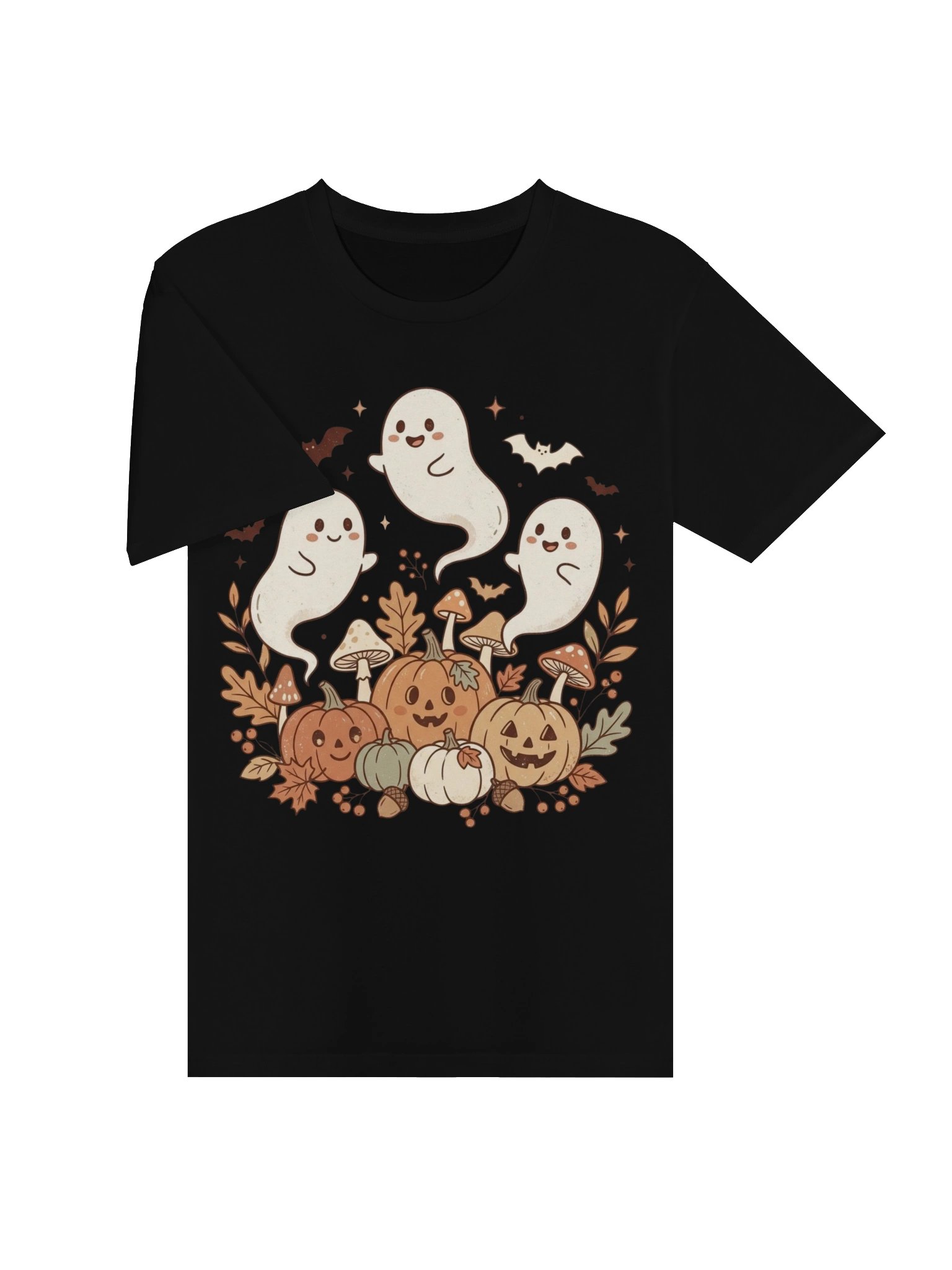 Ghosts & Pumpkins Halloween T-Shirt product image (3)