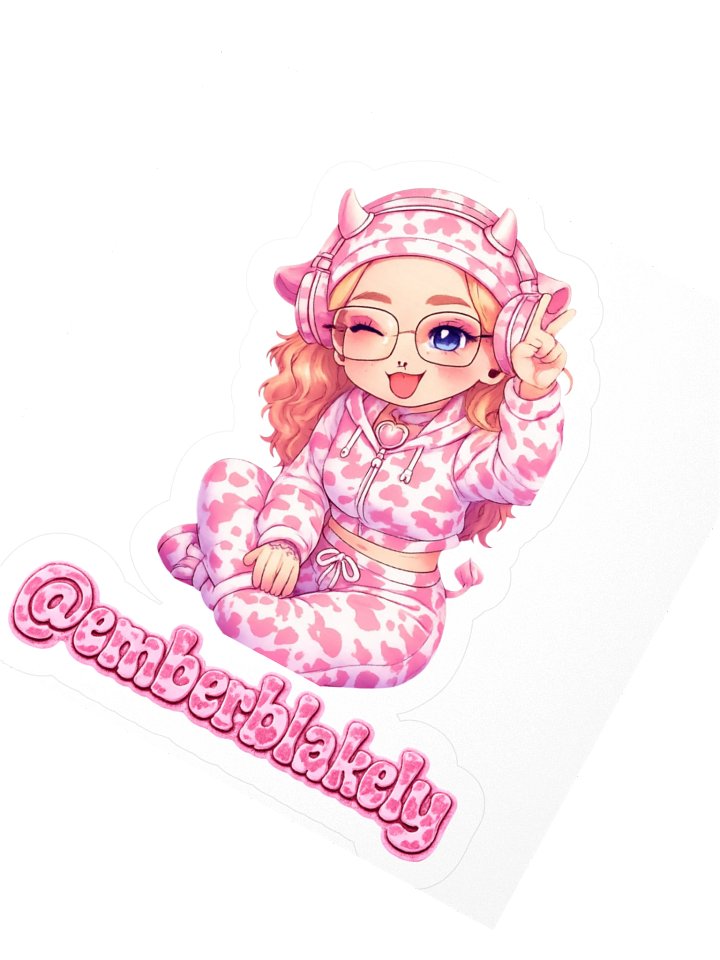 Cozy Cow-Print Kiss Cut Stickers product image (5)