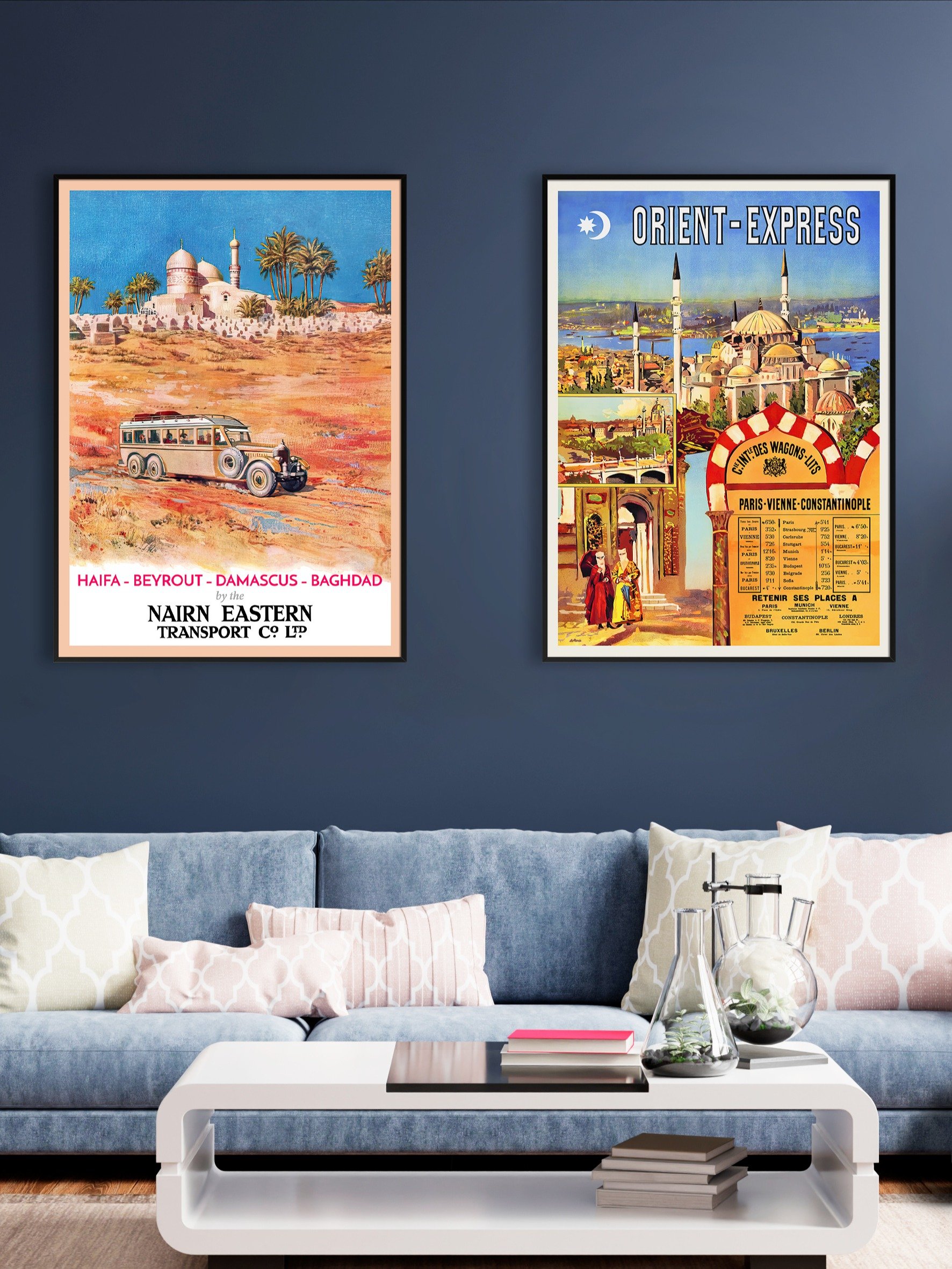 Haifa, Beirut, Damascus, Baghdad. Israel, Palestine, Lebanon, Syria, Iraq. 1931 — retro travel poster, vintage travel art print product image (6)