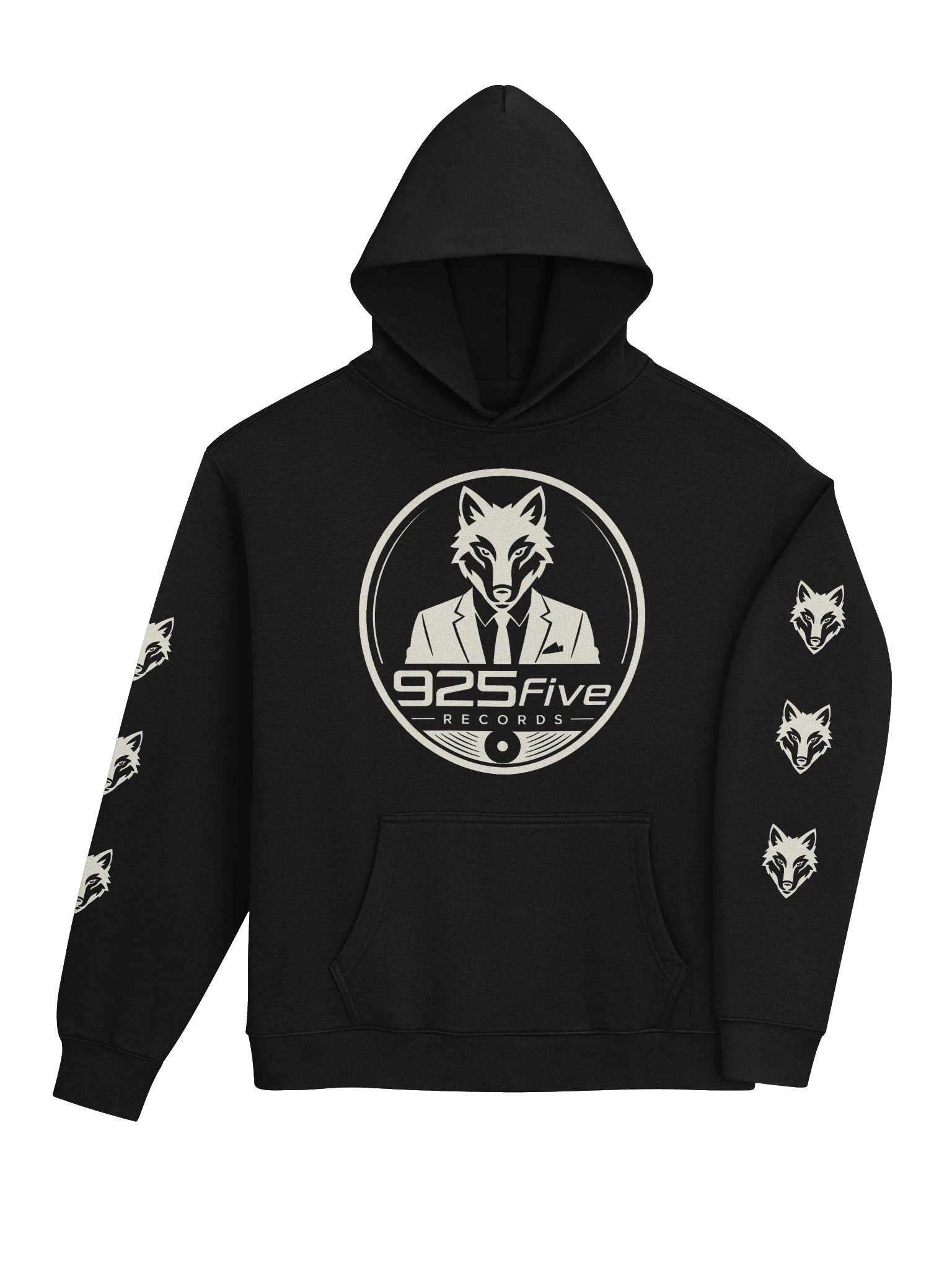 925five Men's Signature Heavyweight Hoodie – Black & White product image (4)