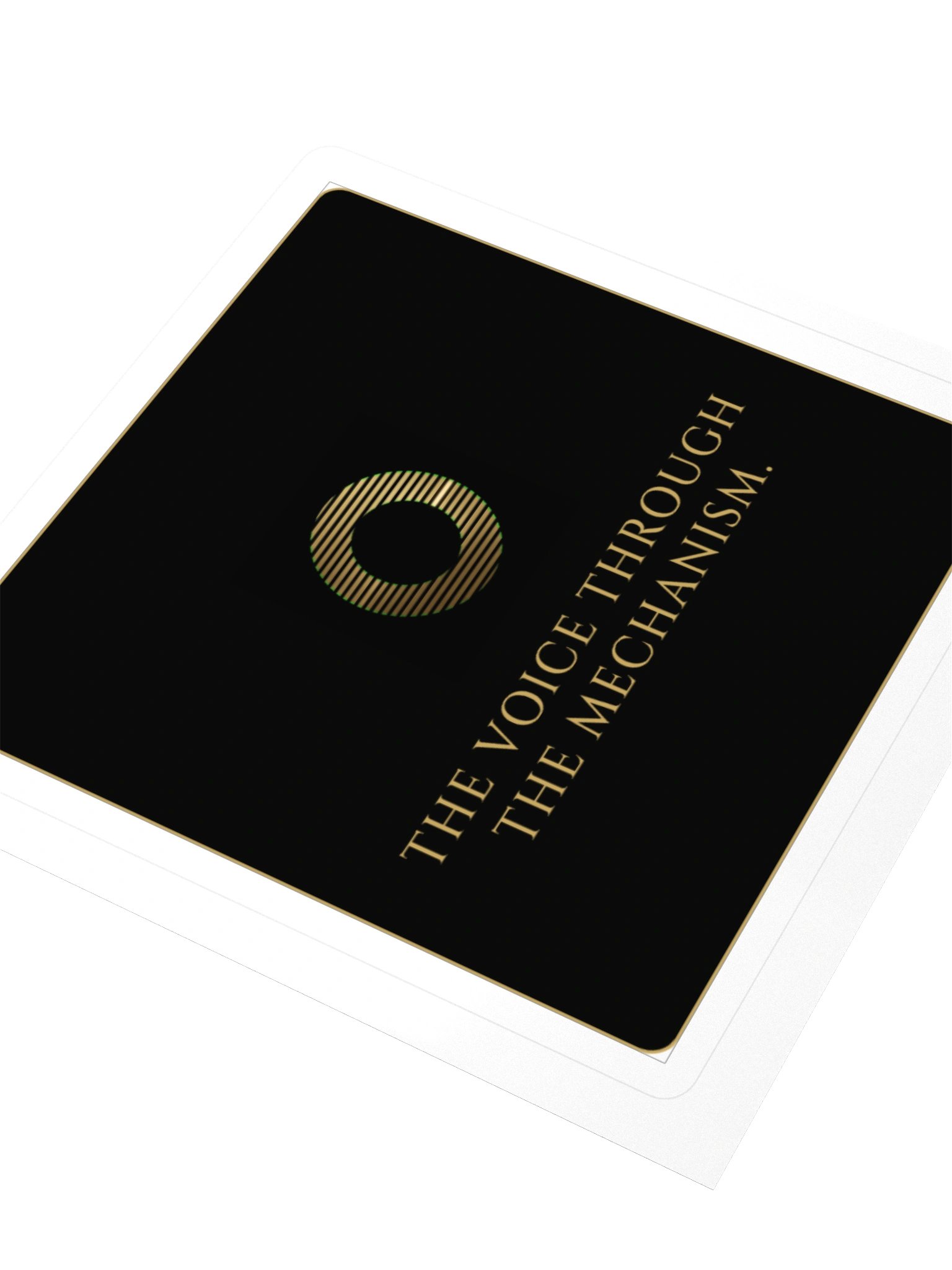Tagline Sticker - "The voice through the mechanism." product image (3)