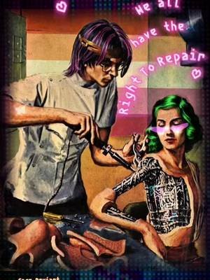 Until you make the unconscious conscious, it will direct your life & you will call it fate. You deserve to heal & be healed. Queer pop art i made based on a public domain sci-fi illustration by Ed Emshwiller from 1954. #fyp #trans #cyberpunk #lgbt #loop 