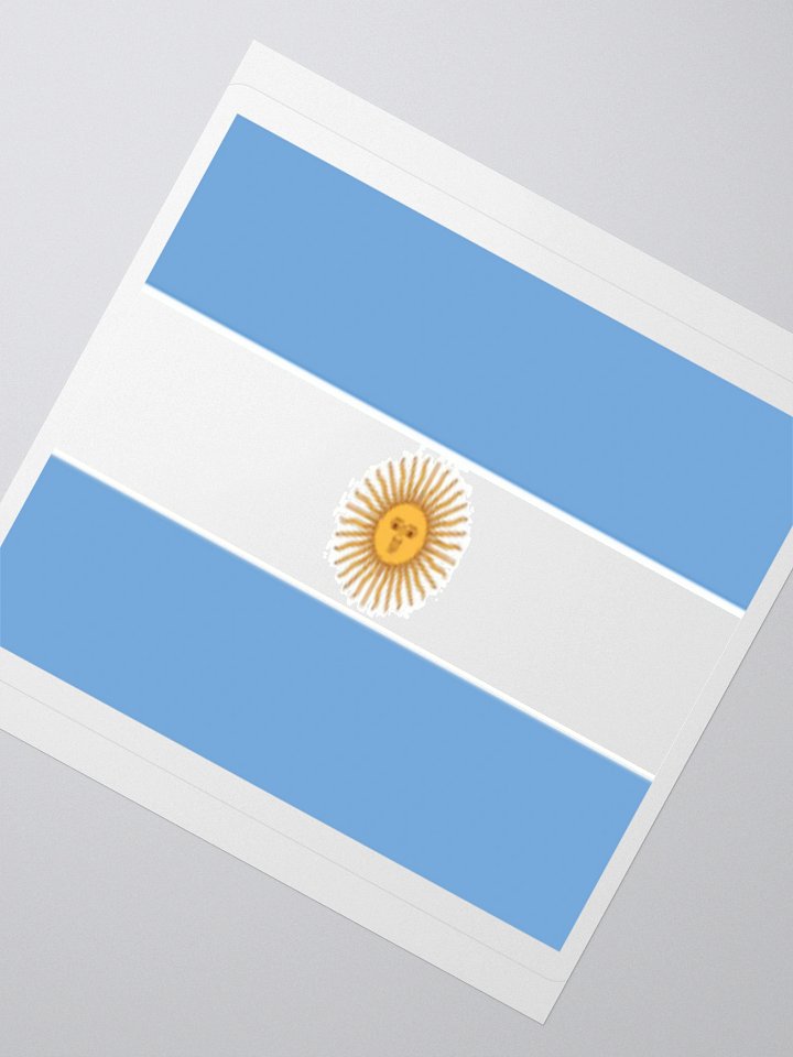 Exclusive Argentina Flag Kiss-Cut Stickers - High-Quality Vinyl, Multiple Sizes product image (4)