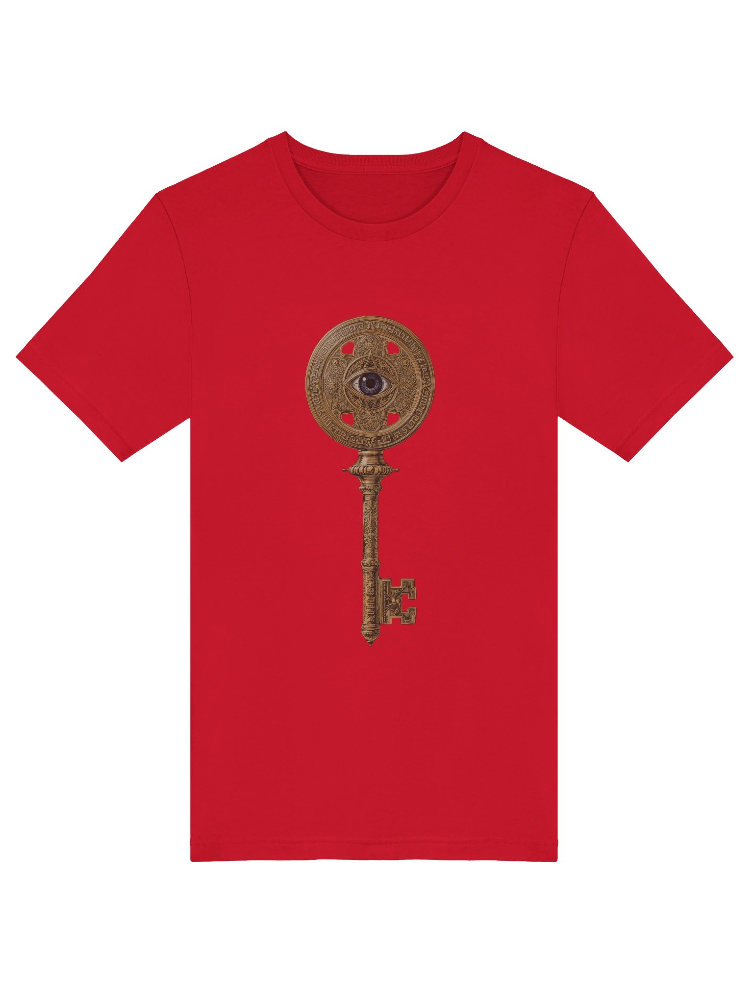 The Gatekeeper’s Key Classic T-Shirt – Front & Back Print | Red | Bella+Canvas 3001 product image (5)