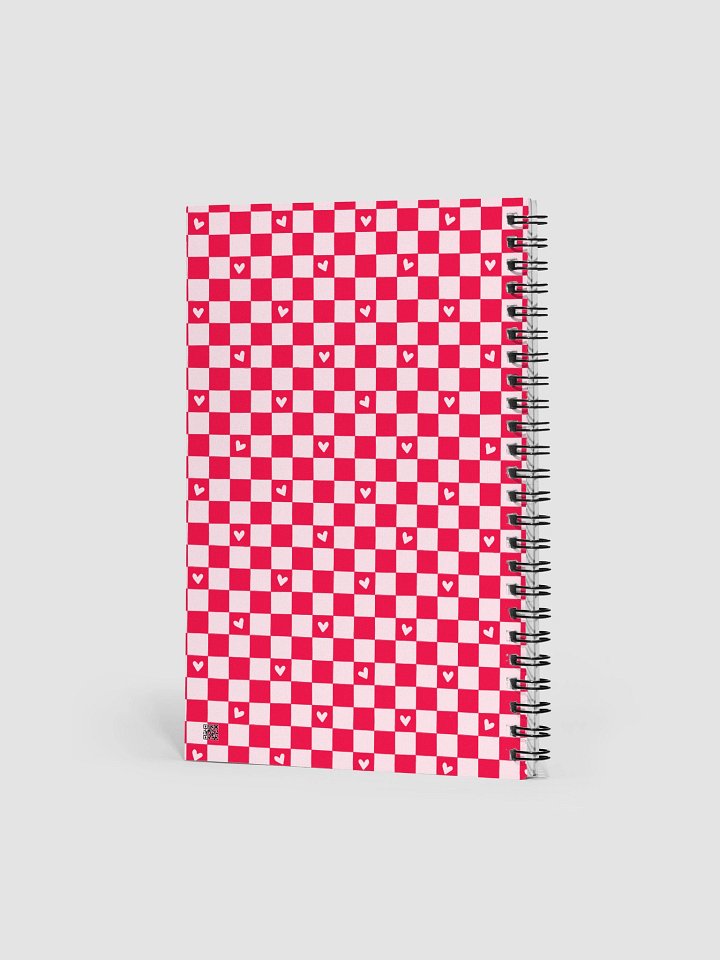 Checked Heart Dreams Spiral Dotted Journal/Notebook. product image (2)