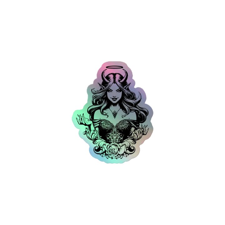 Perfect Little Heathen Hologram Sticker product image (1)