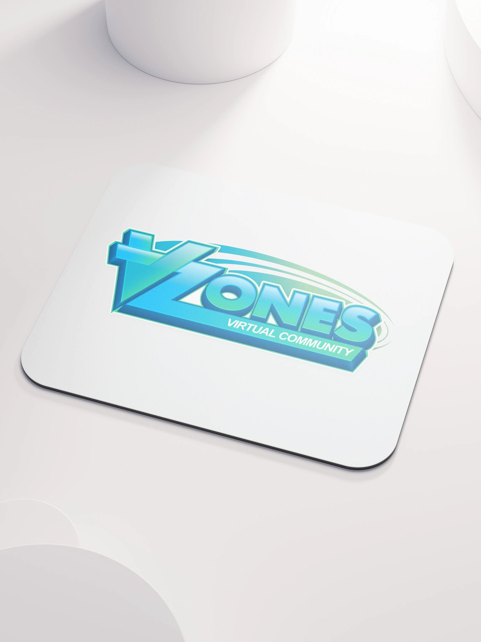 VZones Logo Mouse Mat - White product image (3)
