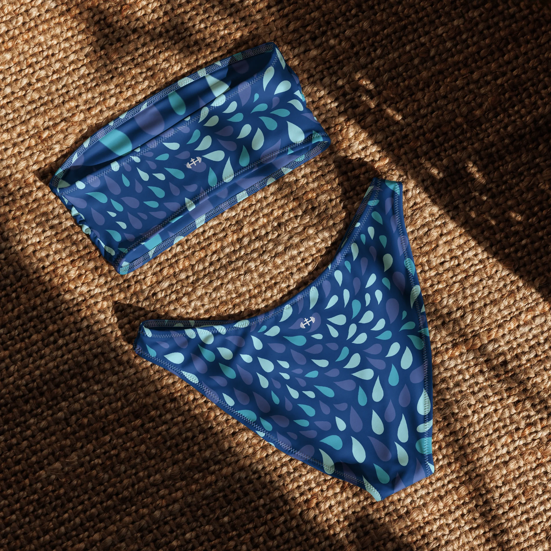 His House Womens Bandeau Bikini Set - Blue Wave product image (5)
