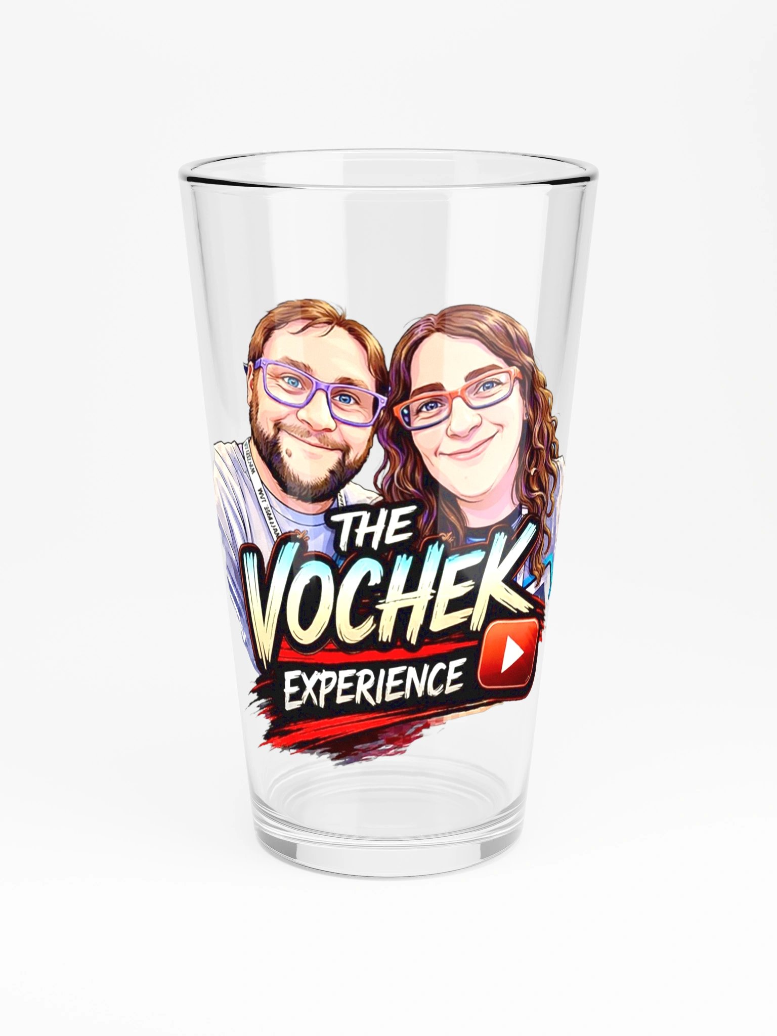 The Vochek Experience Logo Shaker Pint Glass product image (3)