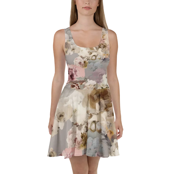 Dreamy Floral Clouds Skater Dress product image (2)