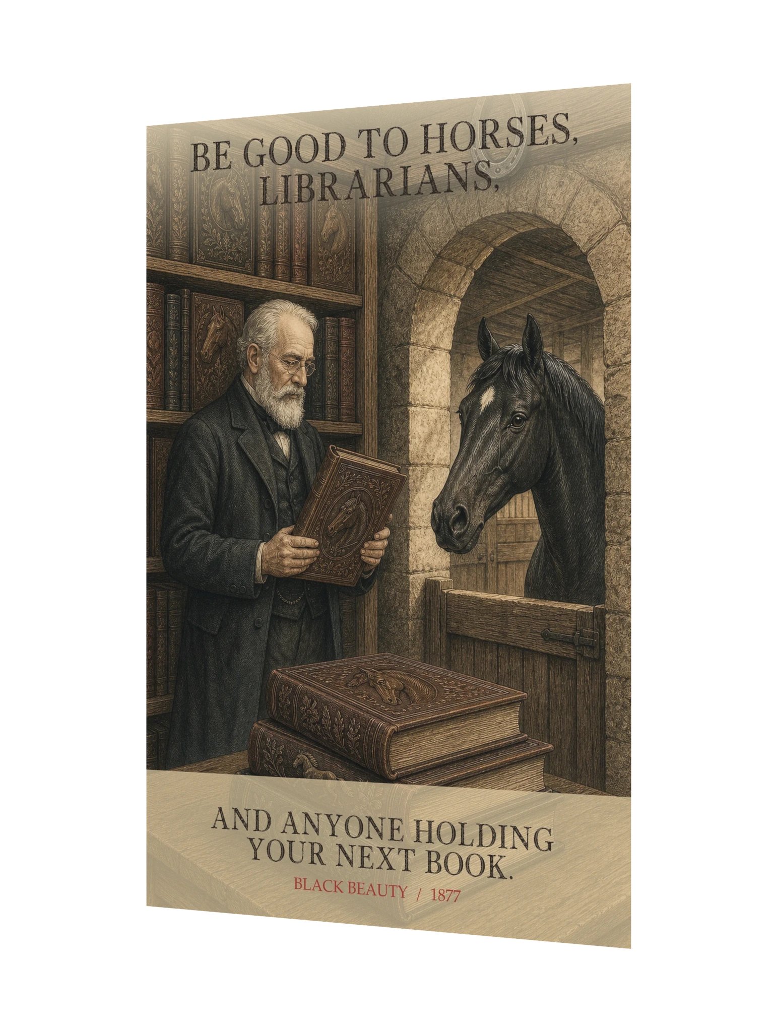 Be Good Horses Librarians Anyone Holding Your -- Black Beauty Art Print product image (11)