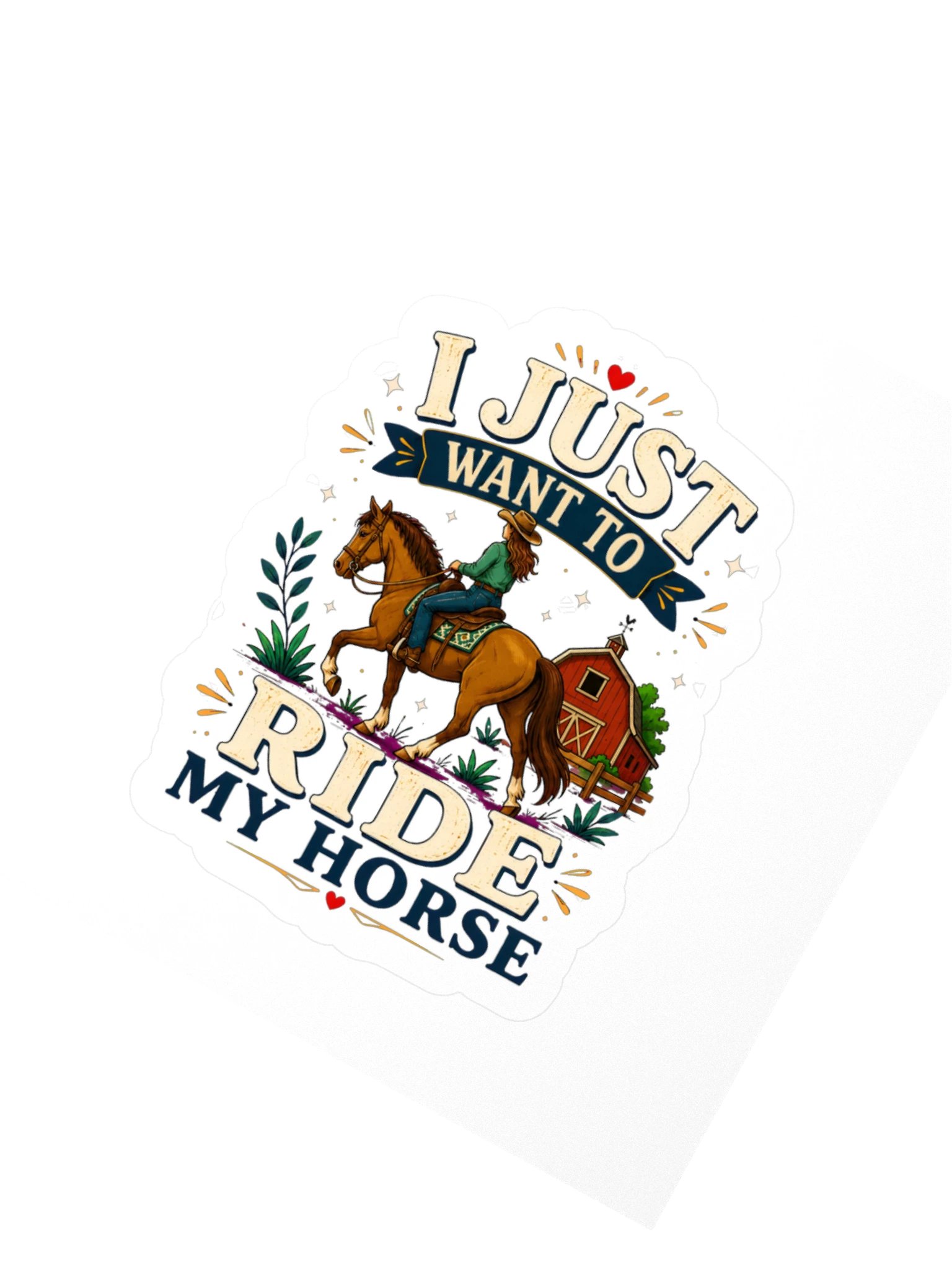 I Just Want To Ride My Horse Sticker product image (2)