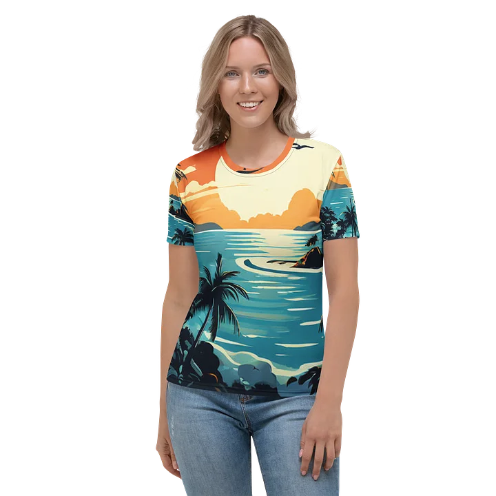 CaribbeanApples - Sunset Bays Caribbean | Women's Crew Neck T-Shirt product image (2)