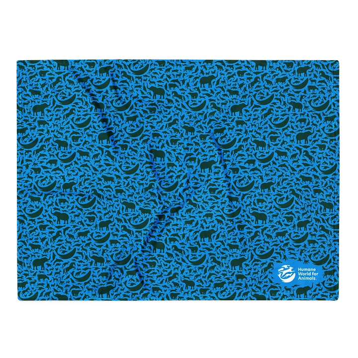 Throw blanket - Animal pattern - Blue/Green product image (1)