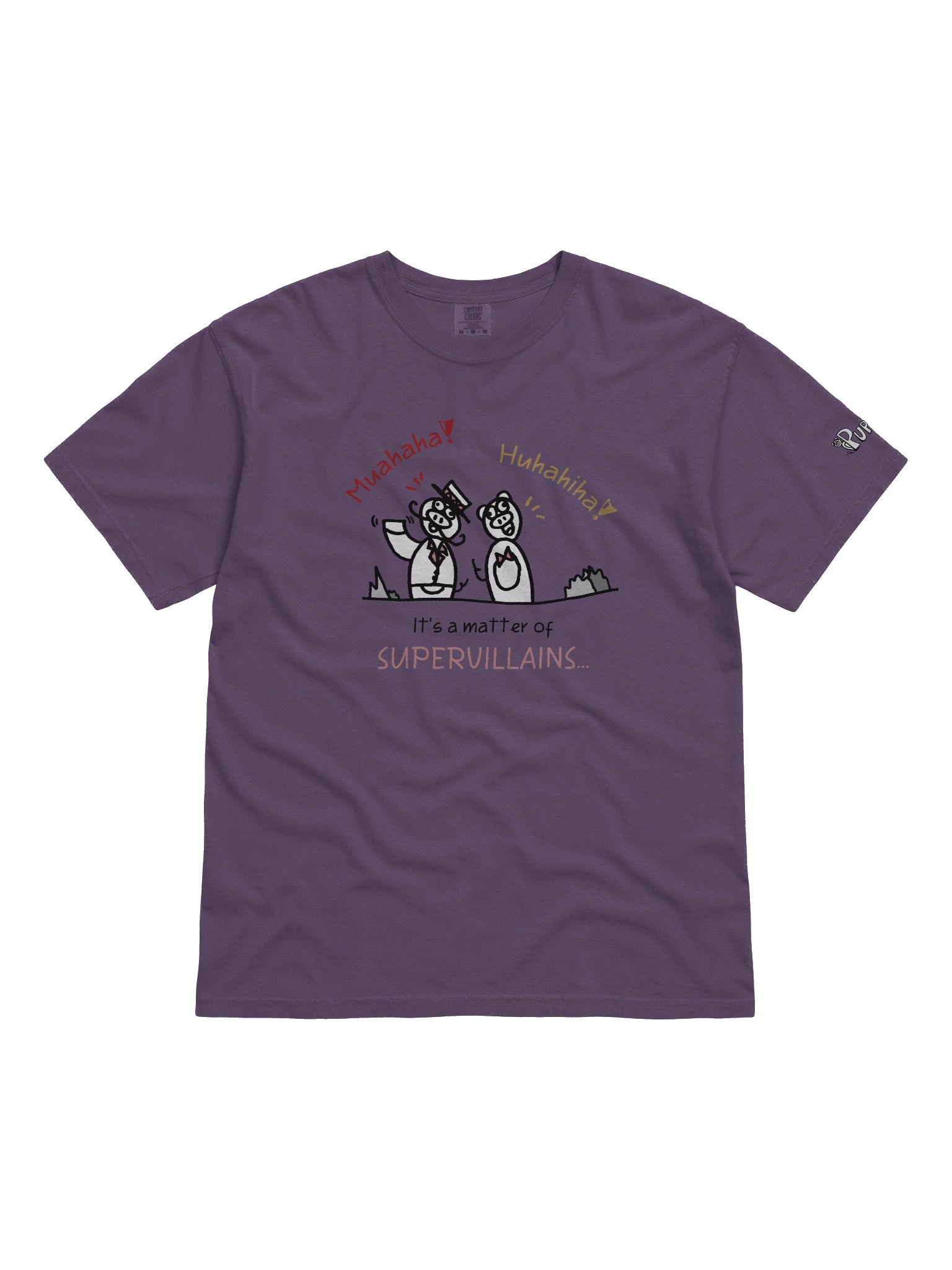 'It's a matter of Supervillains' Pupsies! Heavyweight T-Shirt product image (1)