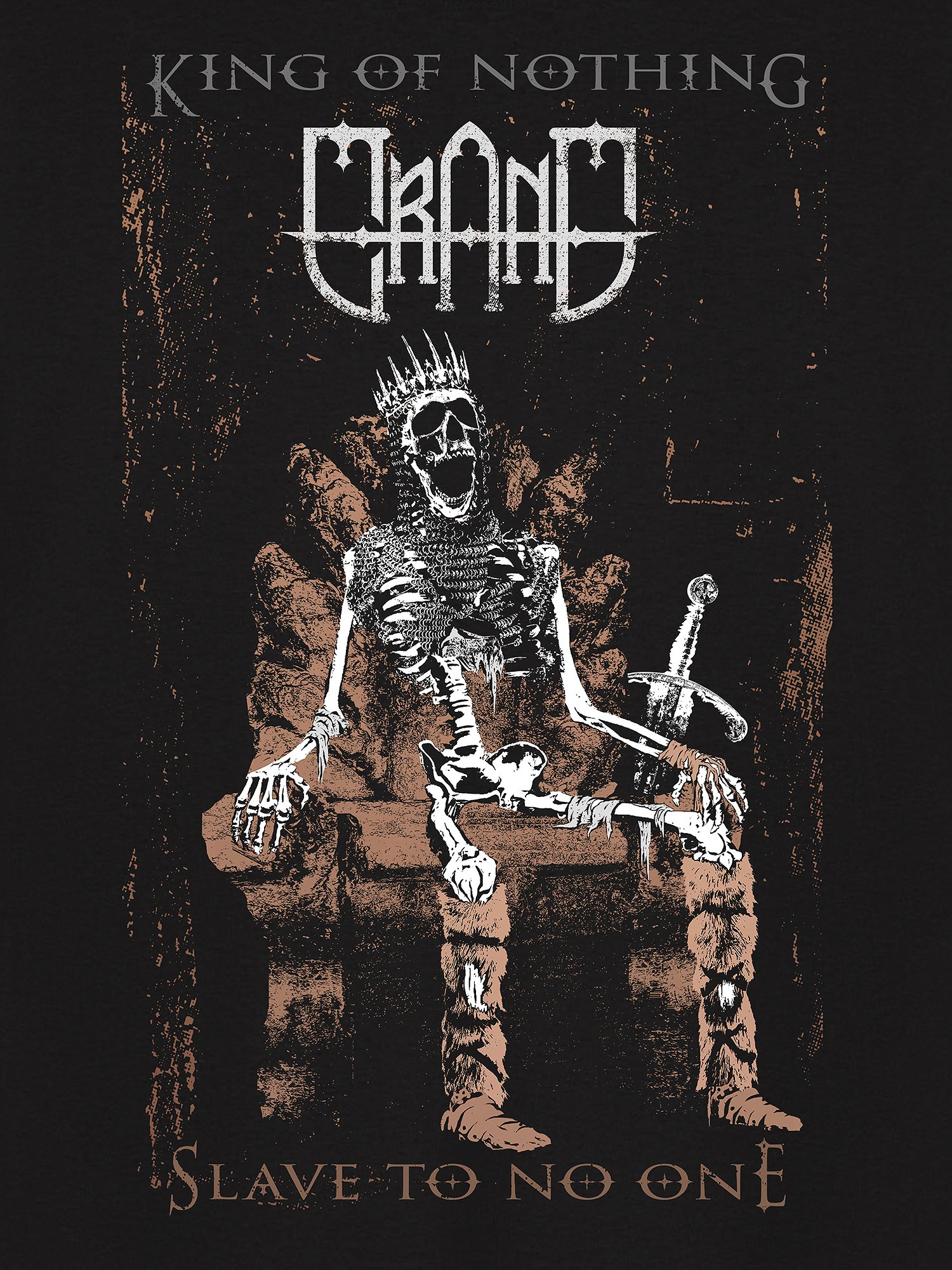 King of Nothing Slave to No One - PREMIUM T-Shirt (Black) [Comfort Colors] product image (2)