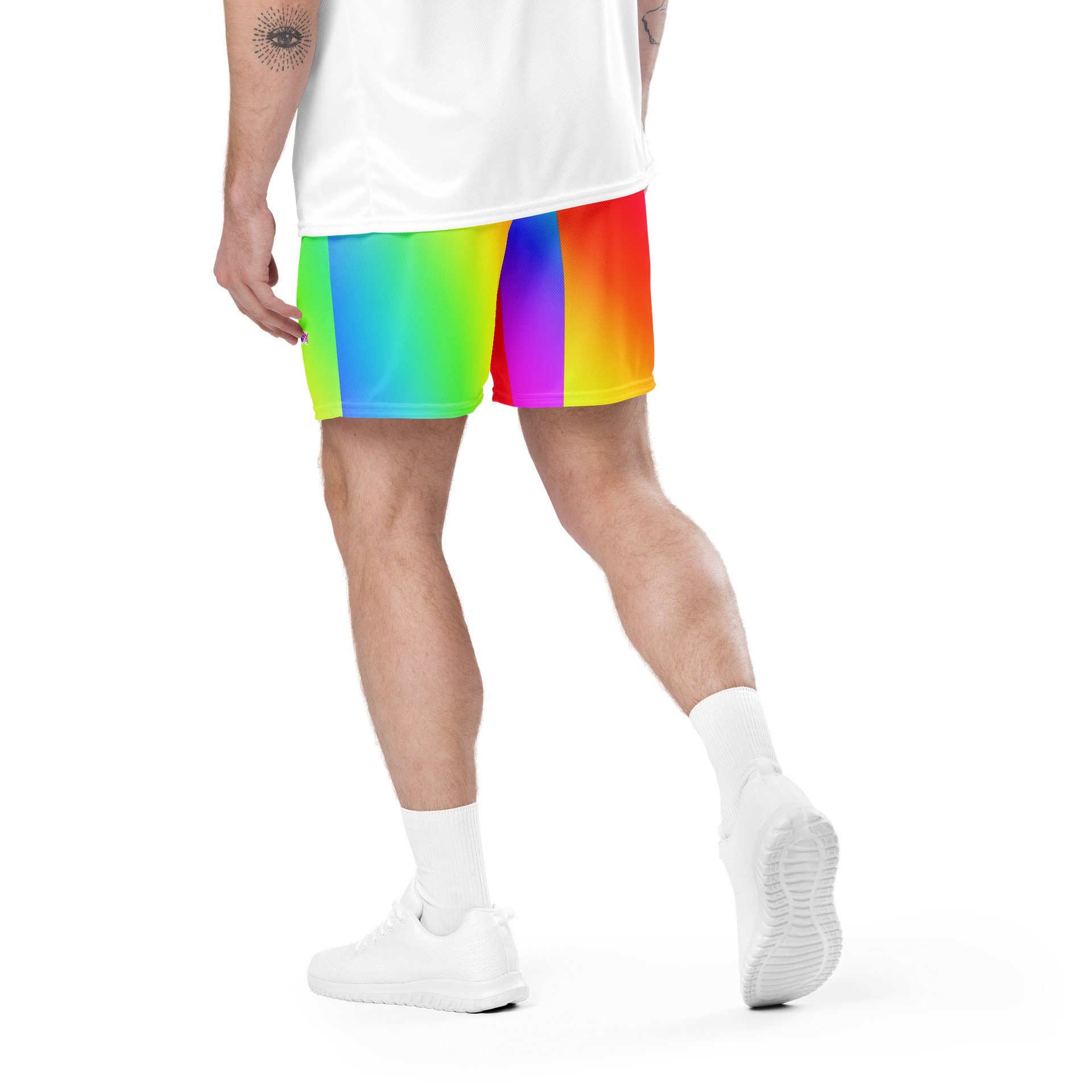 Rainbow Memory Unisex Mesh Shorts product image (6)
