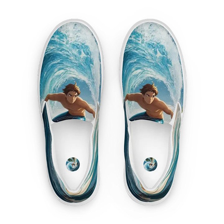 Riding the Wave Women's Canvas Slip-Ons product image (1)