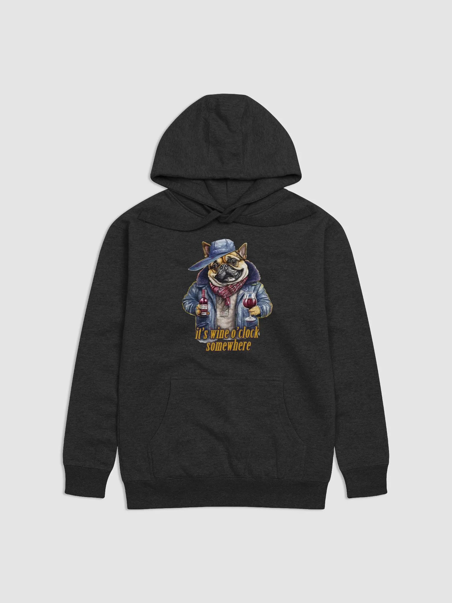 it's wine o'clock somewhere Dog Hoodie product image (1)