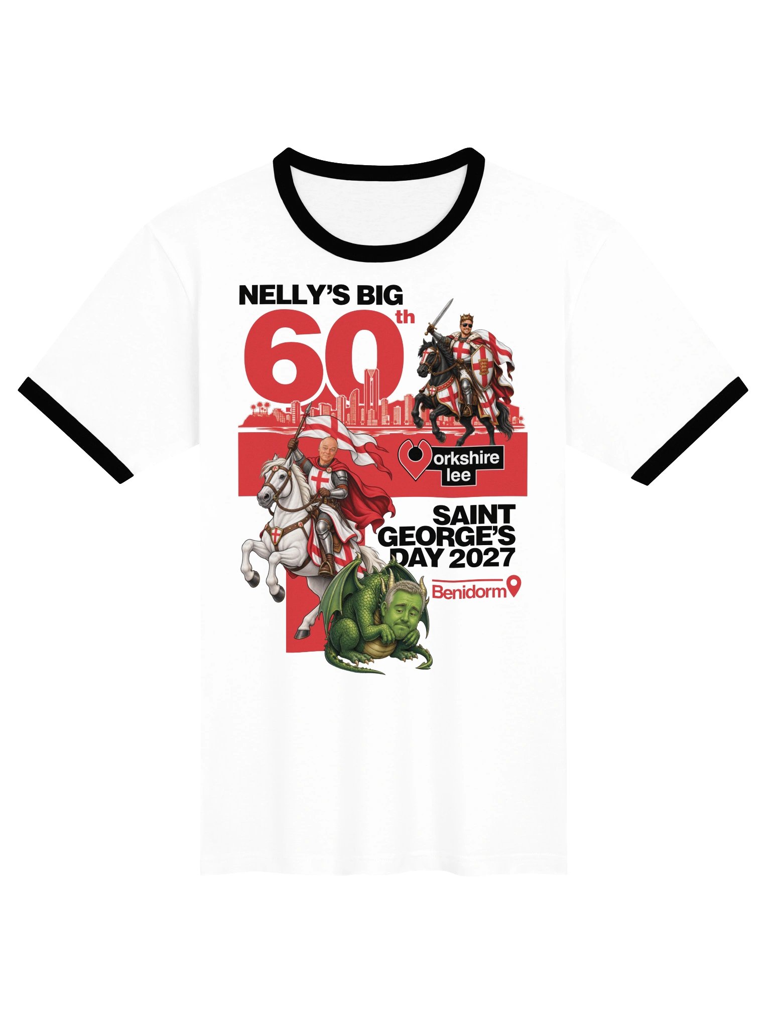 Nelly's 60 th Saint George's Day ringer T-shirt product image (1)