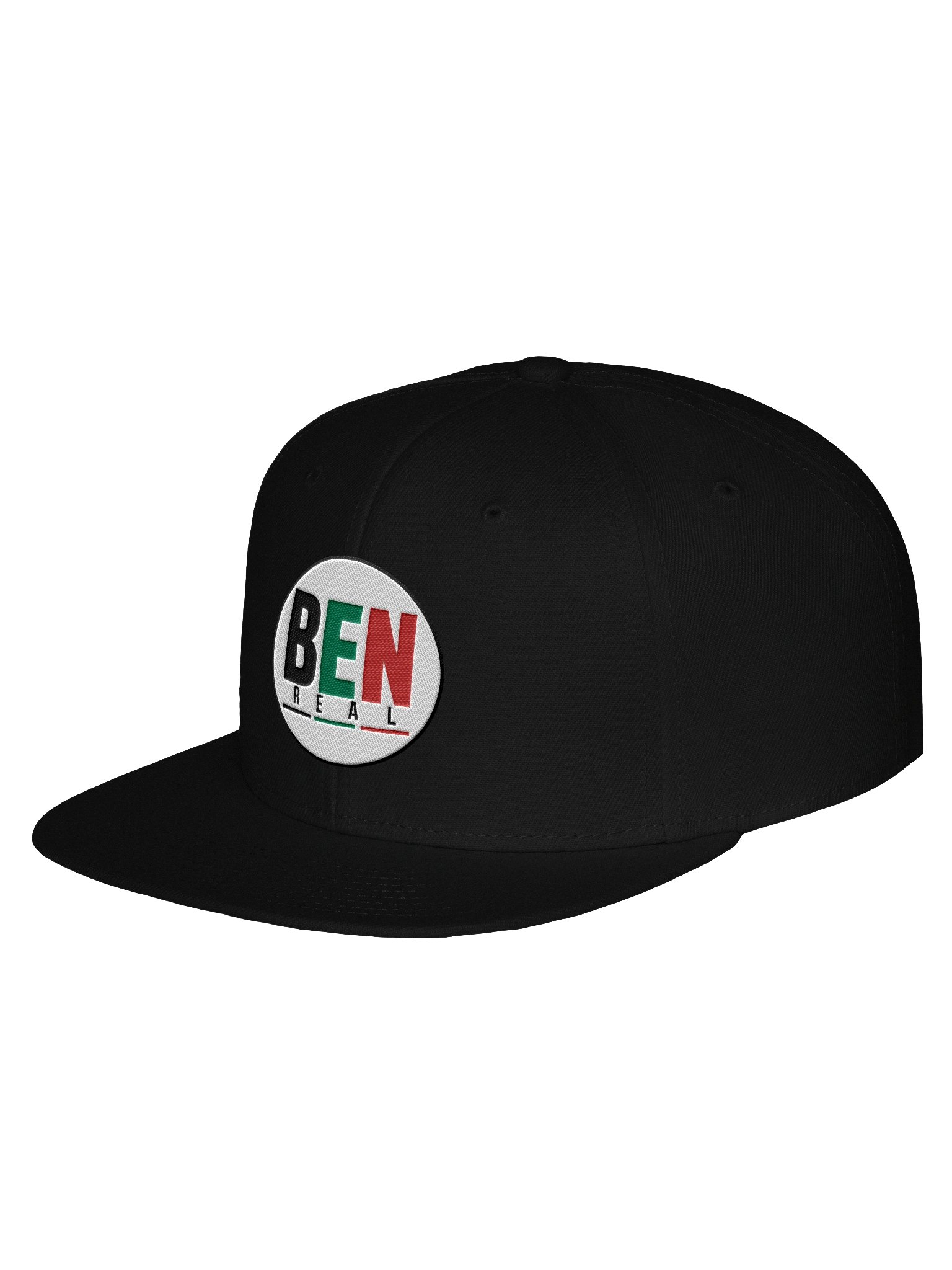 Black BEN Circle Logo Snapback Hat product image (2)