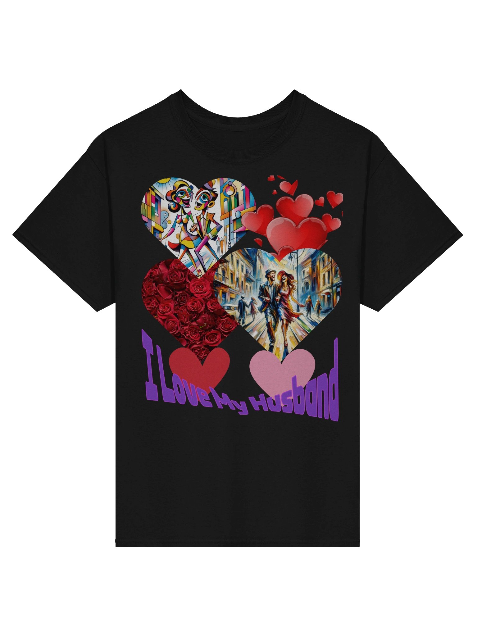Romantic Collage Heart T-Shirt product image (1)