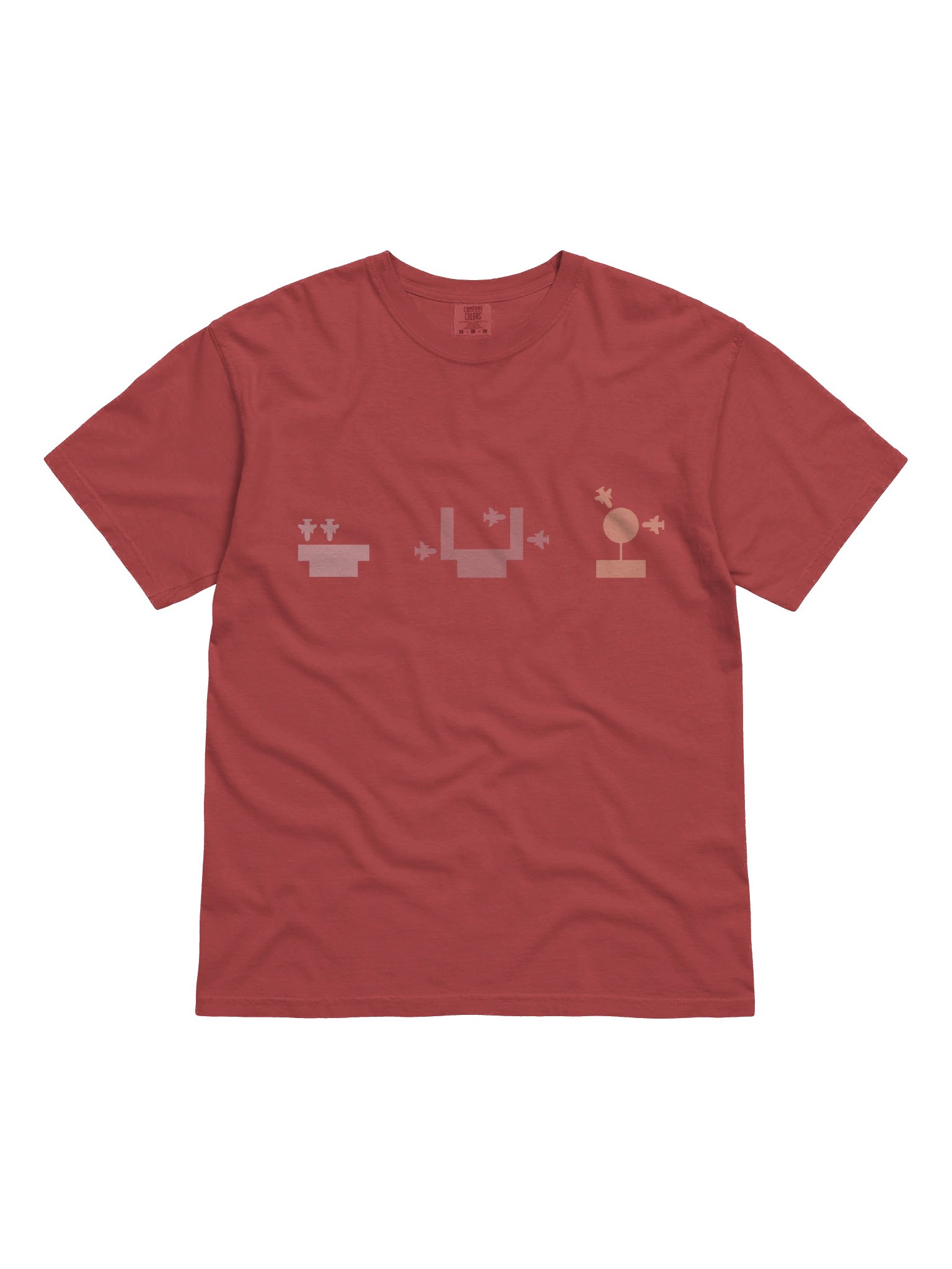 Terminal Layouts T-Shirt - Red (100% heavyweight cotton) product image (1)