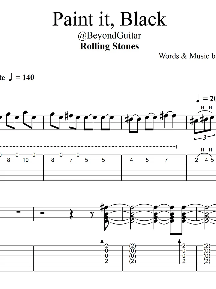 Paint It Black, by the Rolling Stones product image (1)