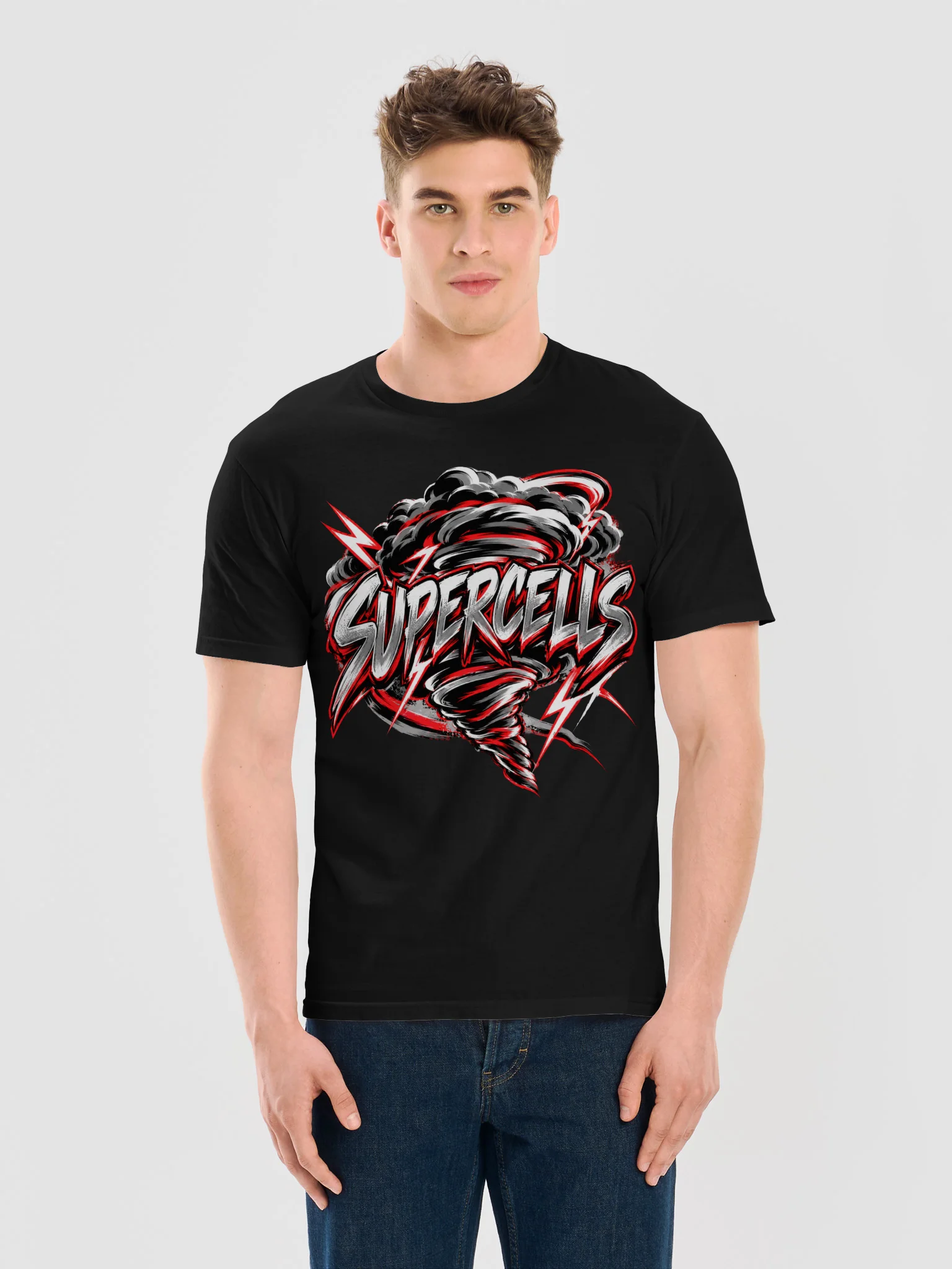 Oklahoma Twisters | Supercells Storm Power Adult Tee product image (33)