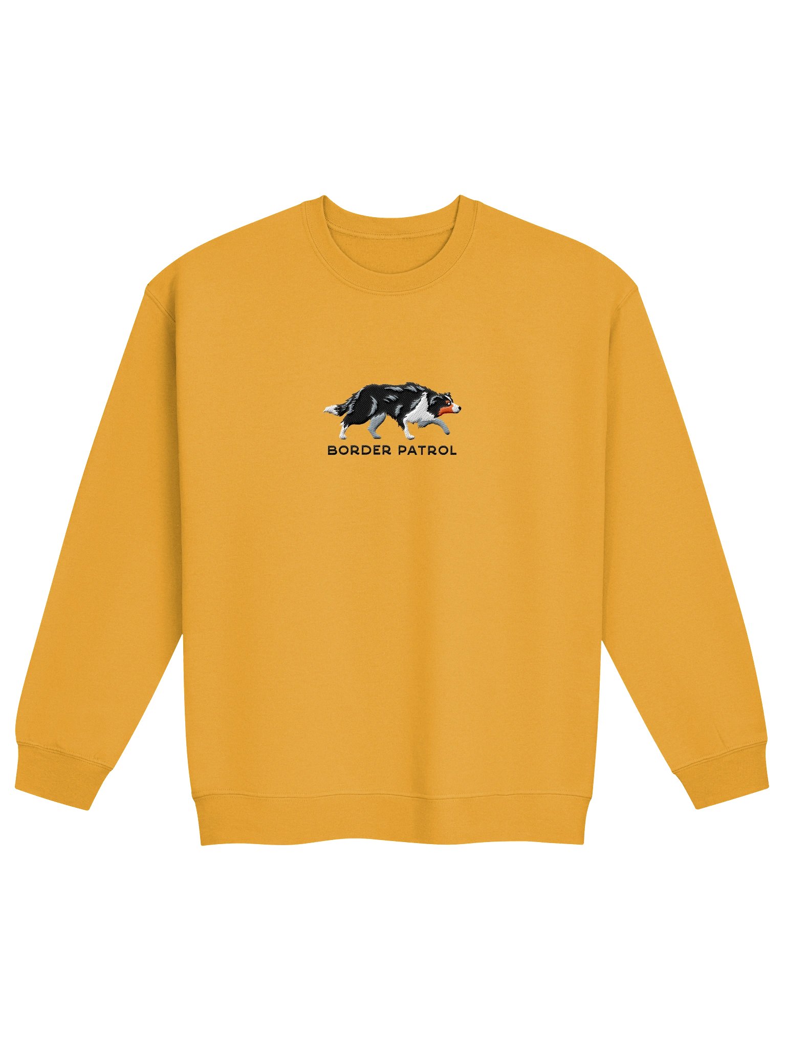 Border Patrol Sweatshirt (Embroidered) of a Border Collie(Tricolor) product image (4)