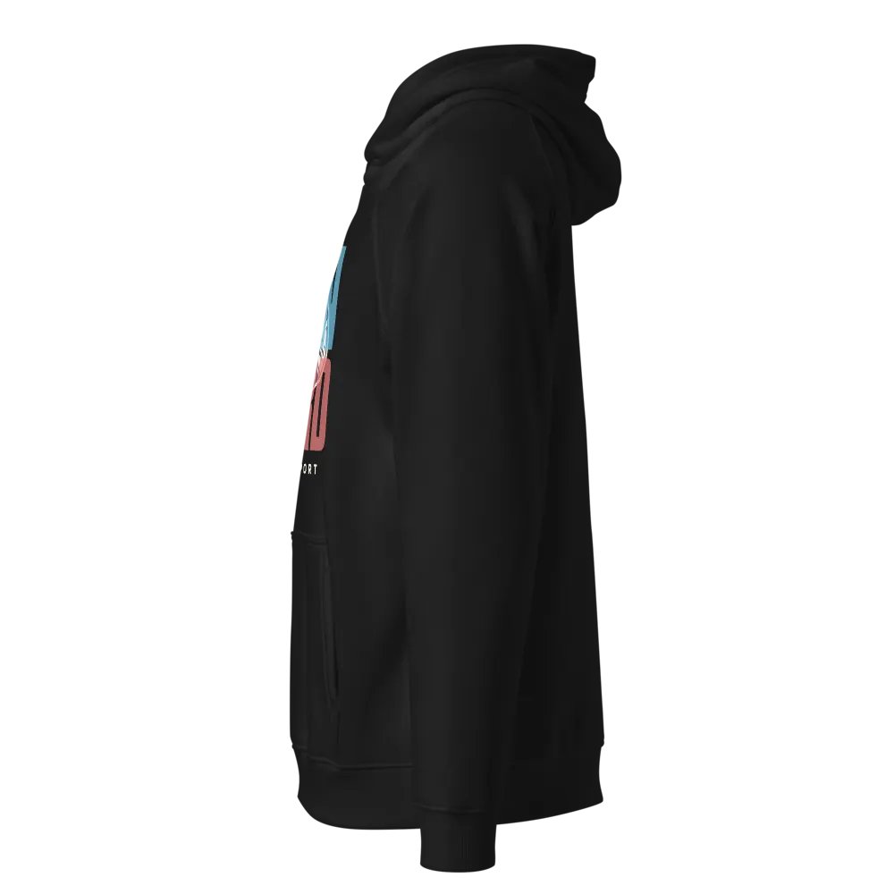 SNOWBOARD Unisex Eco Raglan Hoodie product image (2)