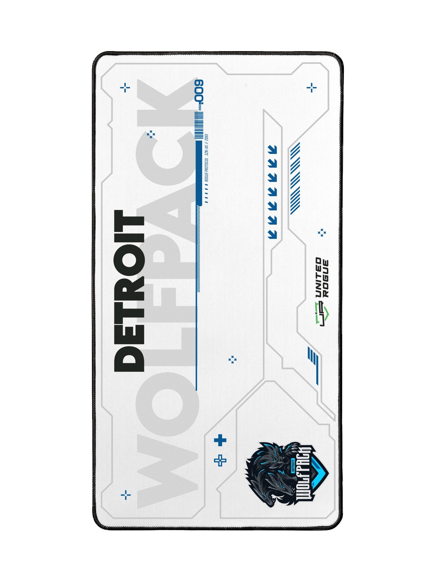 Detroit Wolfpack White Desk Mat product image (2)