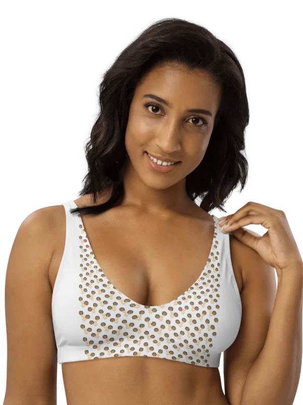 Abstract Mosaic All-Over Print Bikini Top product image (4)