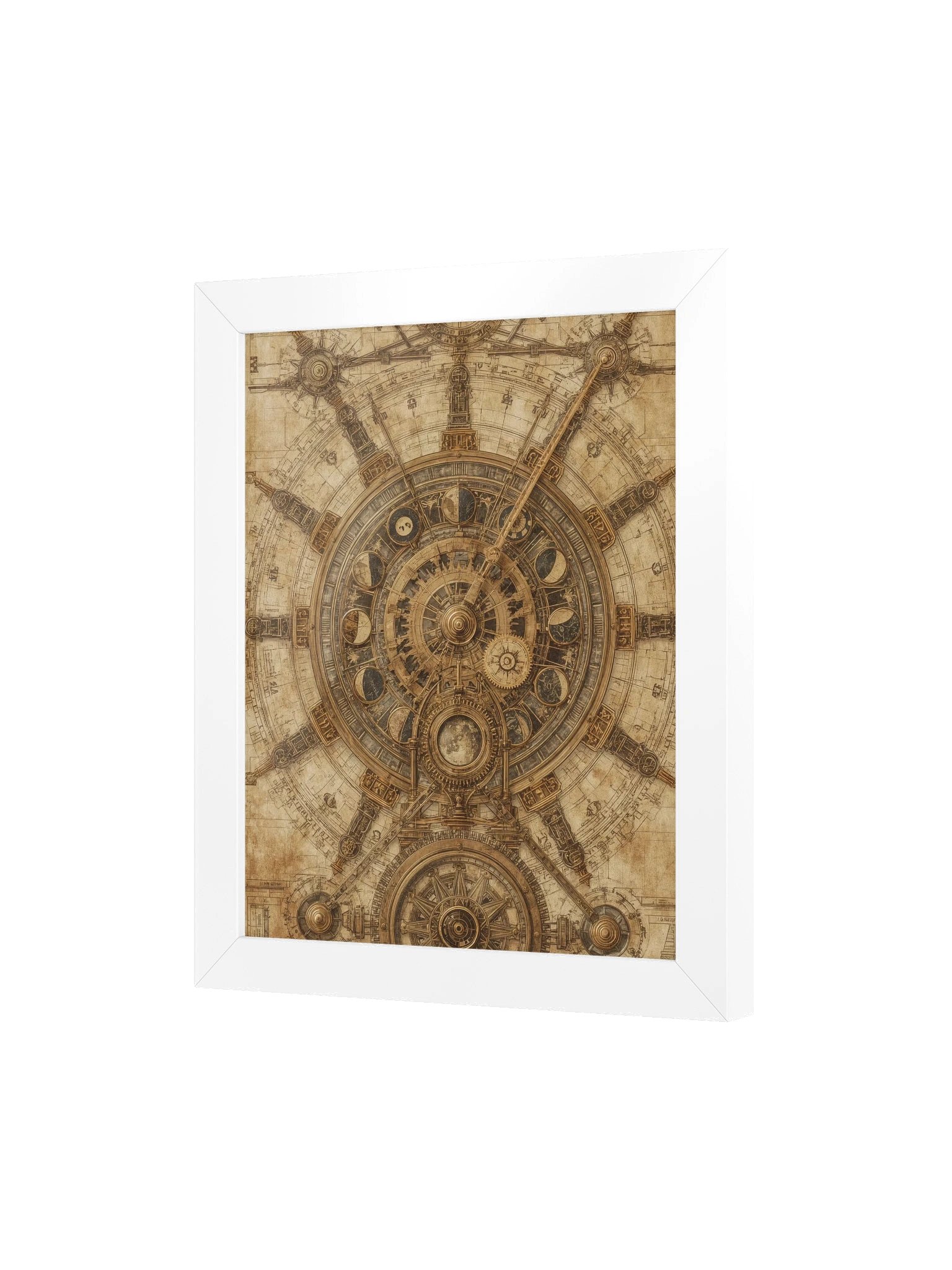 The Chronos Engine – Framed Vertical Poster (White Frame) product image (3)