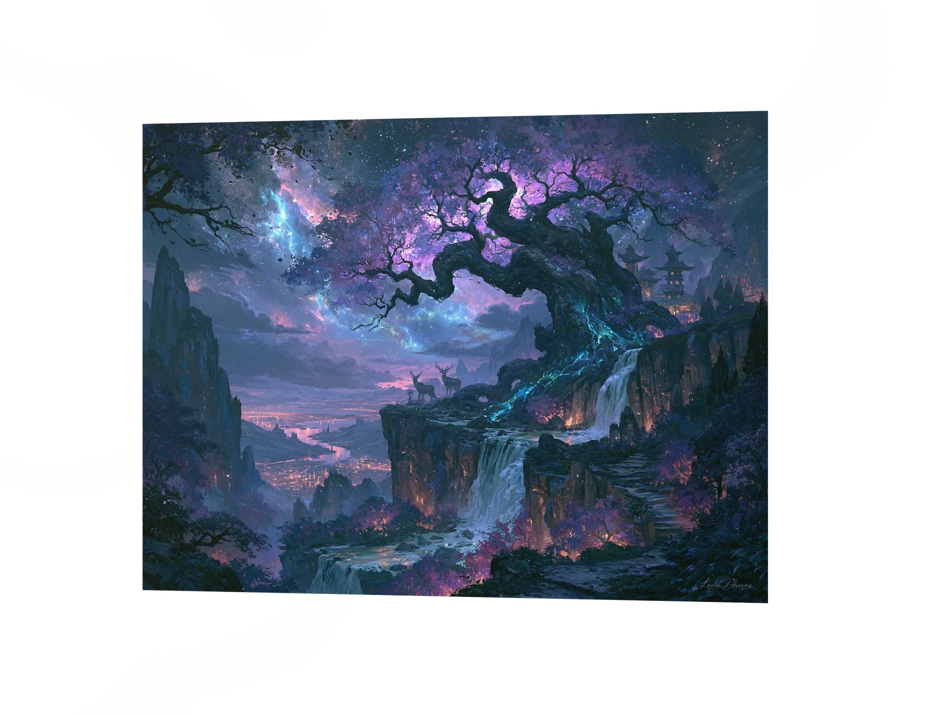 Ancient Fantasy Tree Art Print — The Ancient Starfall Tree product image (4)