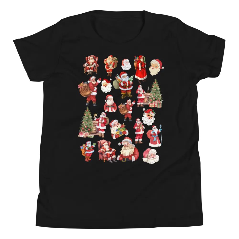 Santa Collage Youth T-Shirt product image (1)