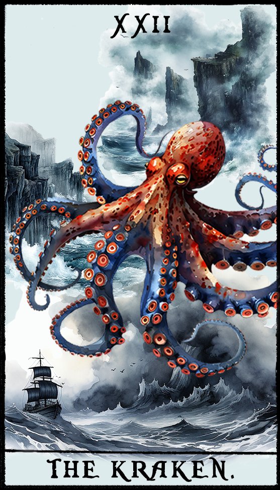 Kraken Tarot Sticker product image (1)