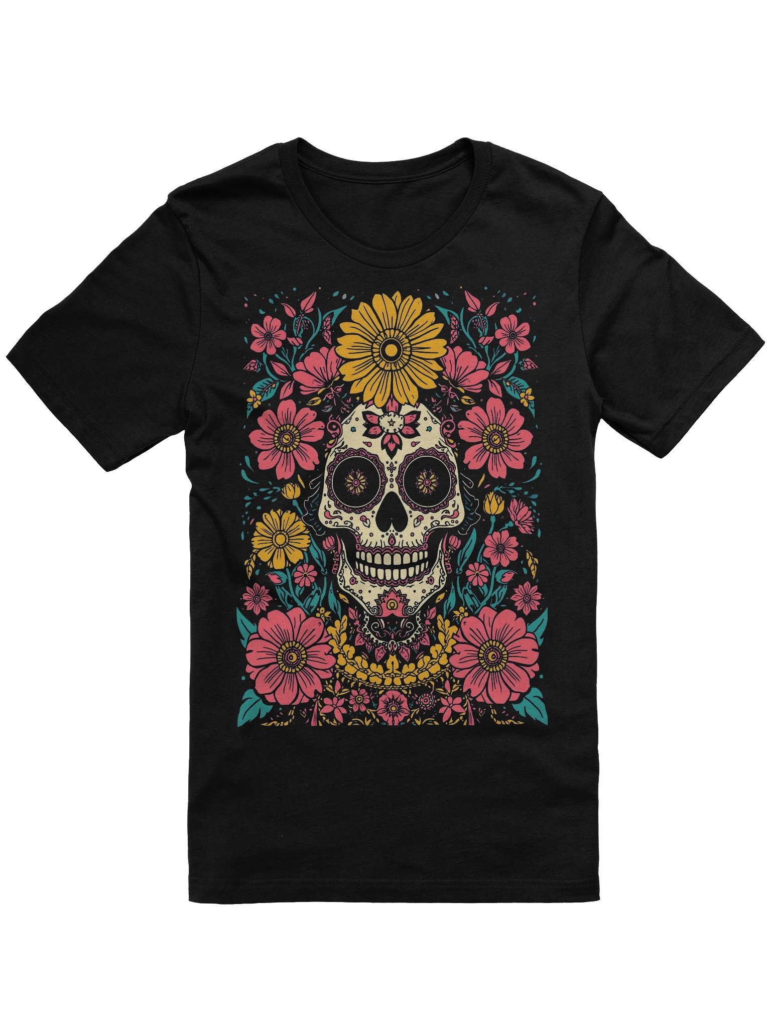 Ornate Sugar Skull Supersoft Tee product image (1)