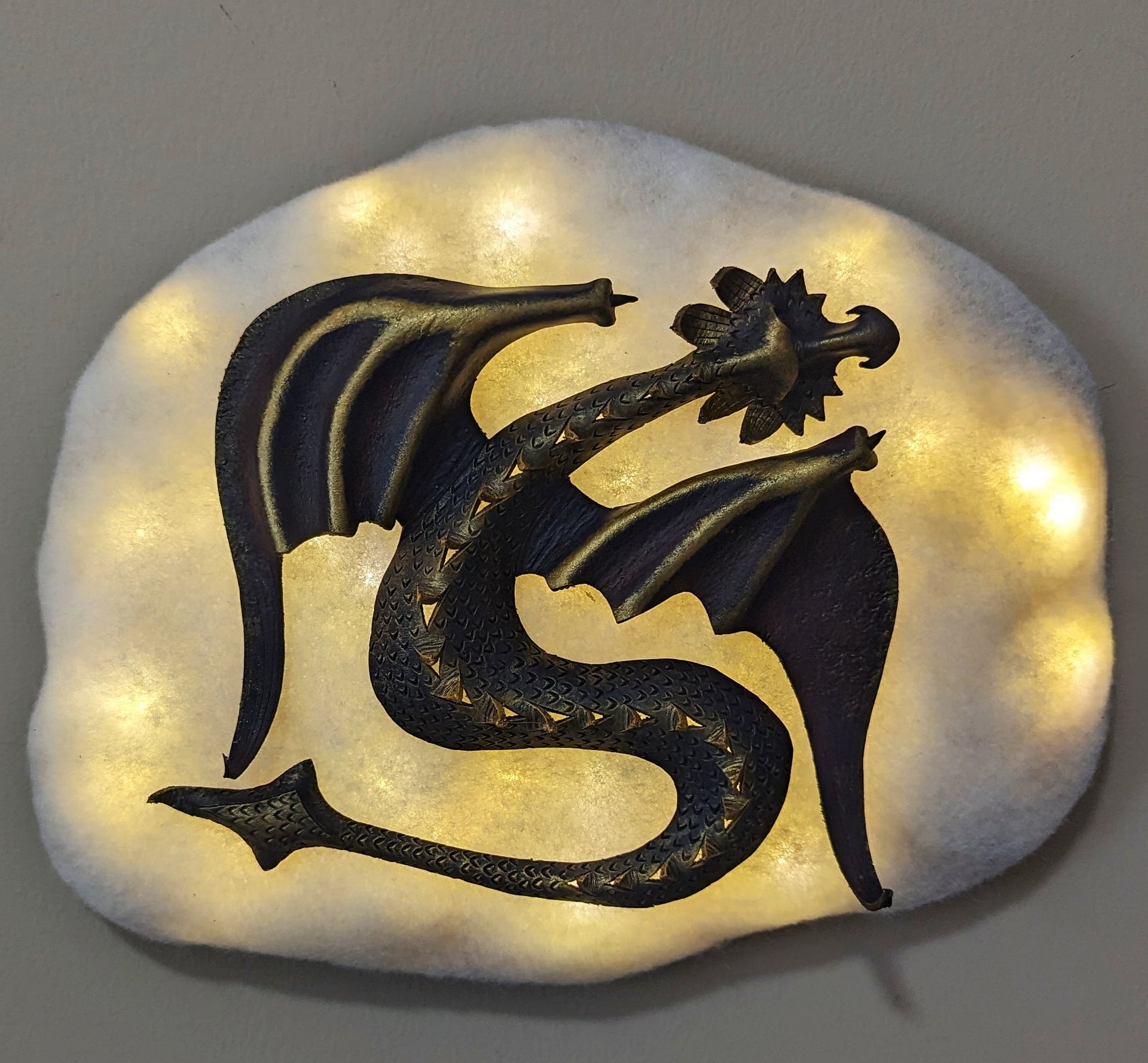 Leather Dragon Pattern for Decoration or Wall Hanging product image (4)