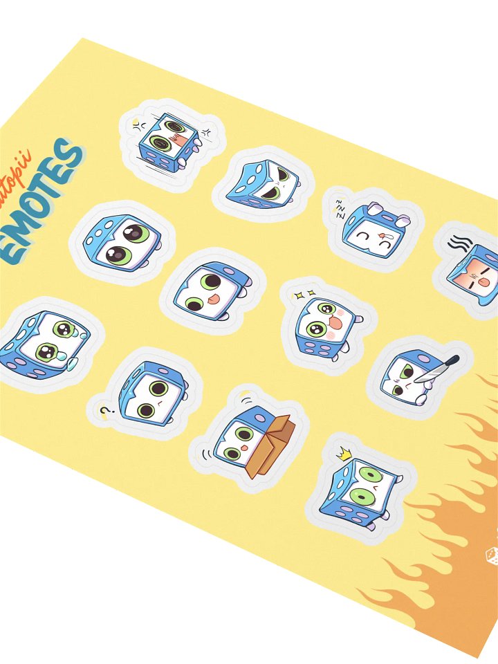 Platopii Emotes Sticker Sheet product image (2)