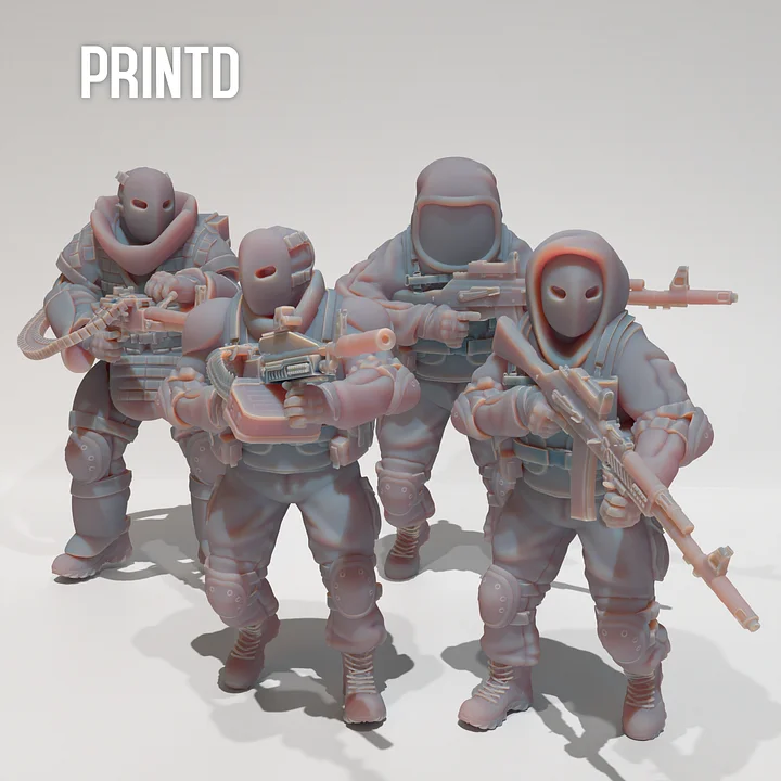 Mixed Forces Set - Modern Warfare Wargame Hobby Resin Scale Models product image (1)