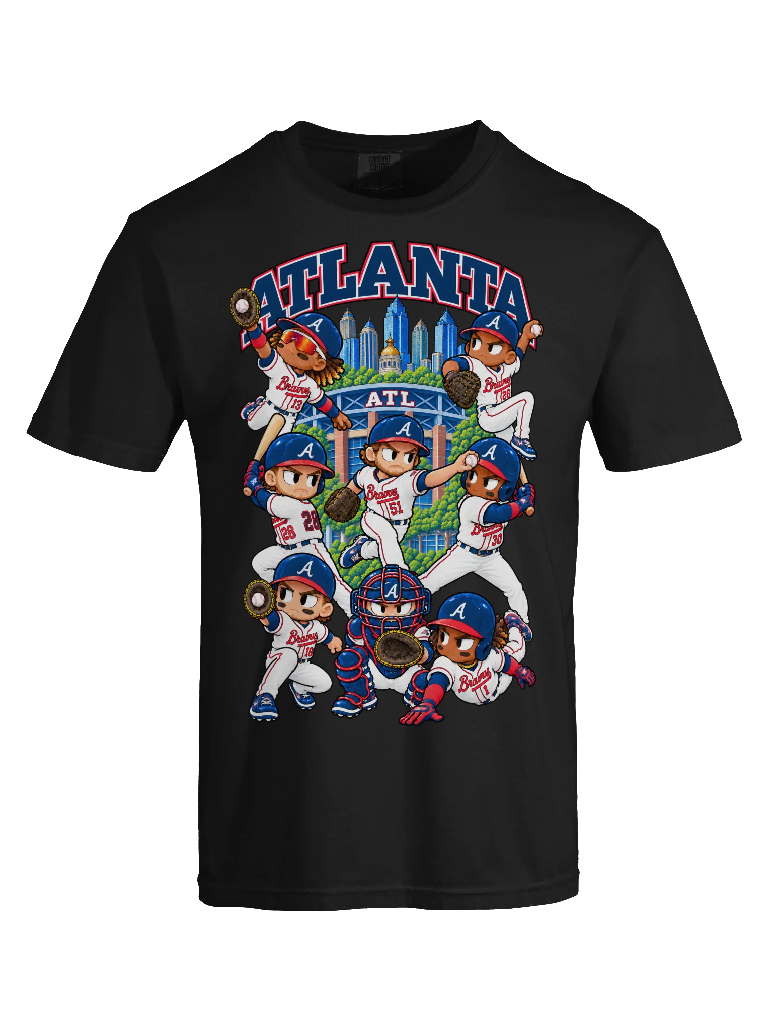 Atlanta Baseball Animated Player T-Shirt product image (34)