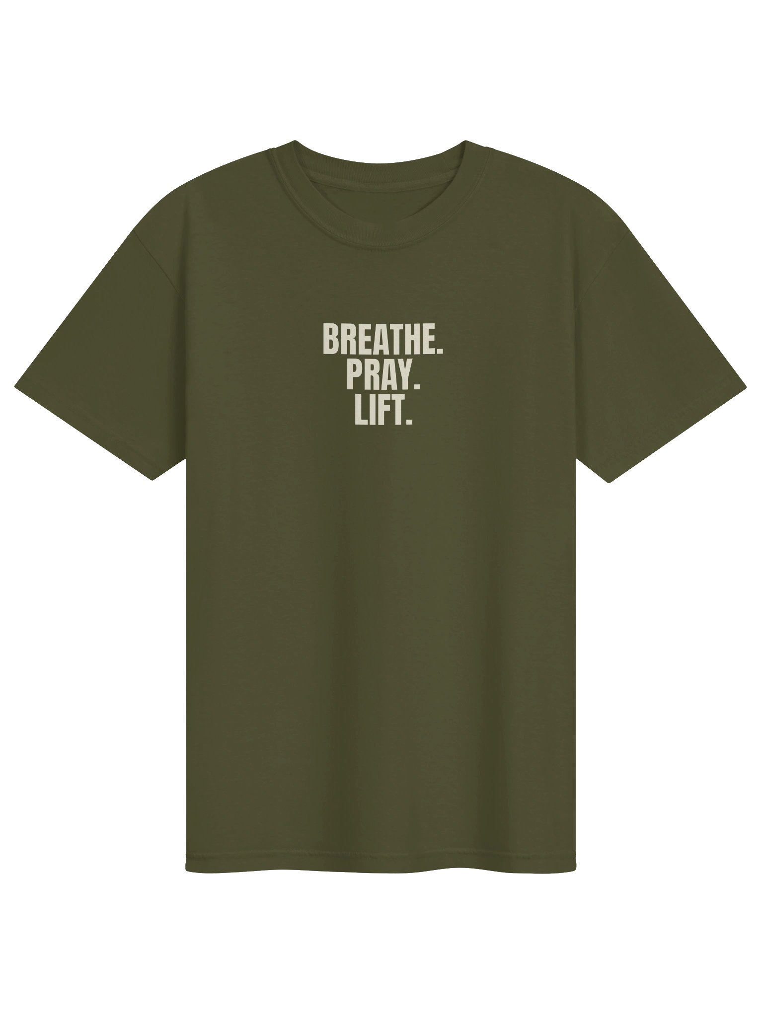 Breathe. Pray. Lift. — Heavyweight Tee product image (1)