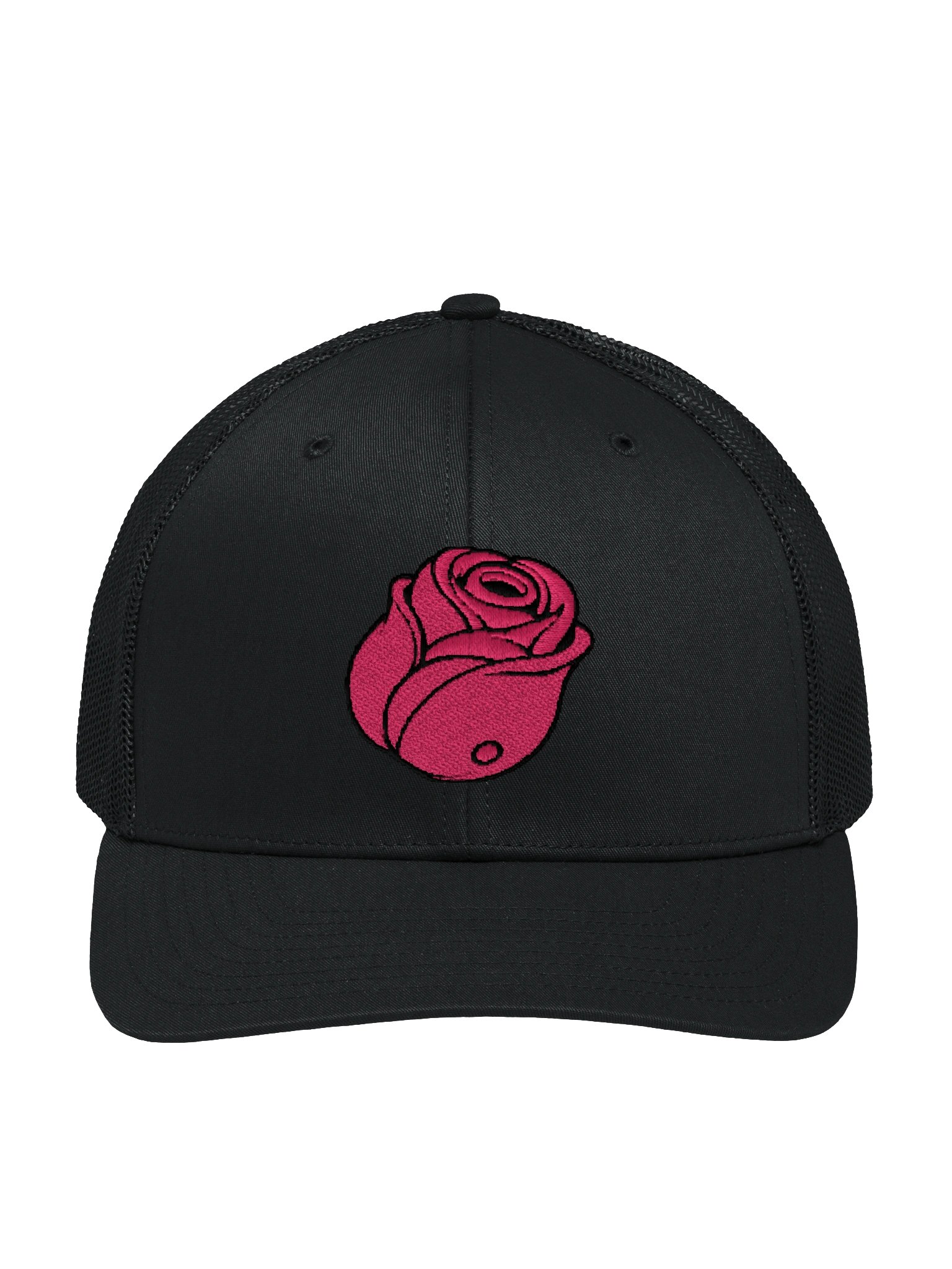 Rose Embroidery Richardson Trucker Hat in Pink product image (1)