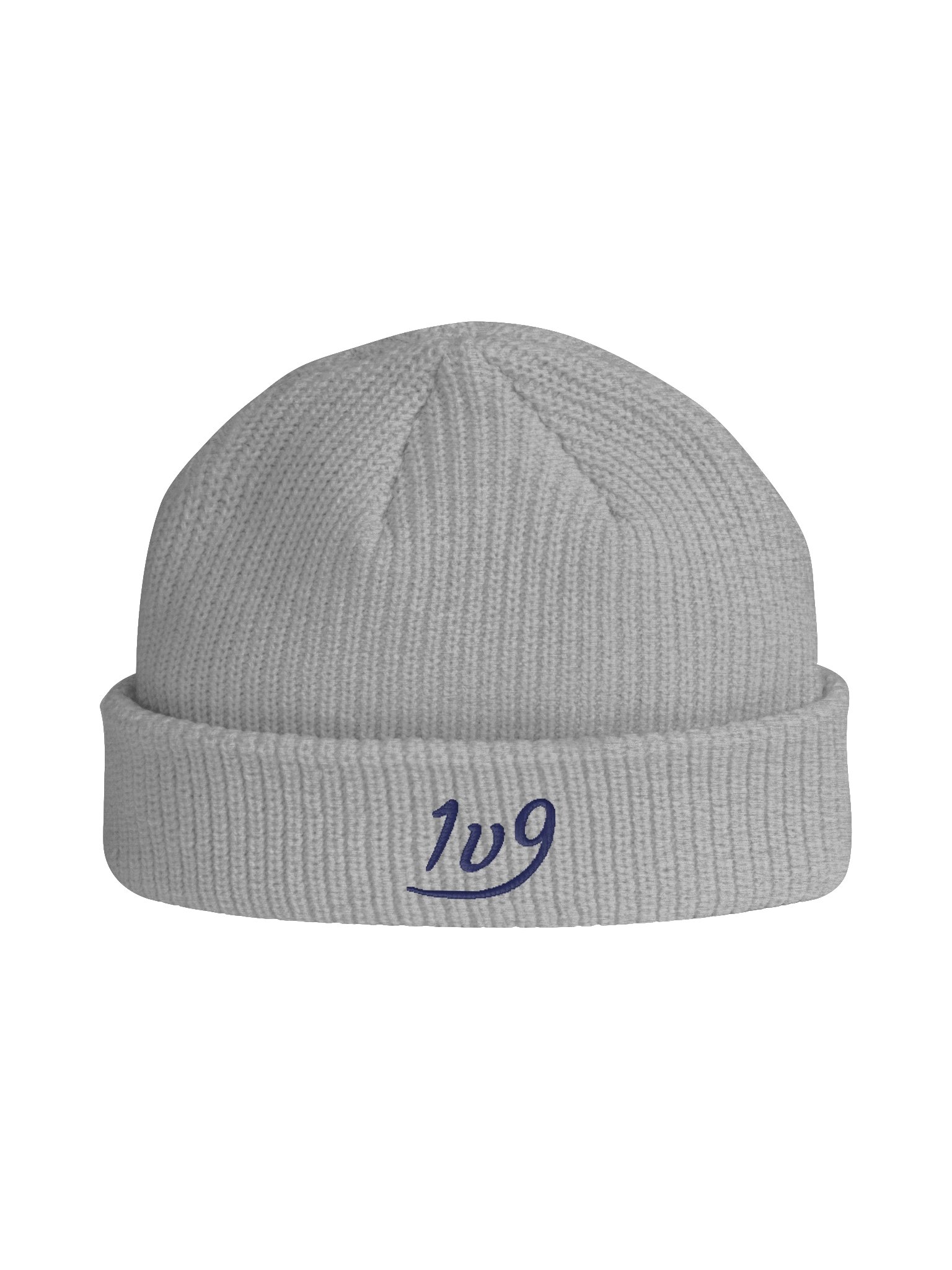 1v9 Fisherman Beanie – Navy Stitch product image (1)