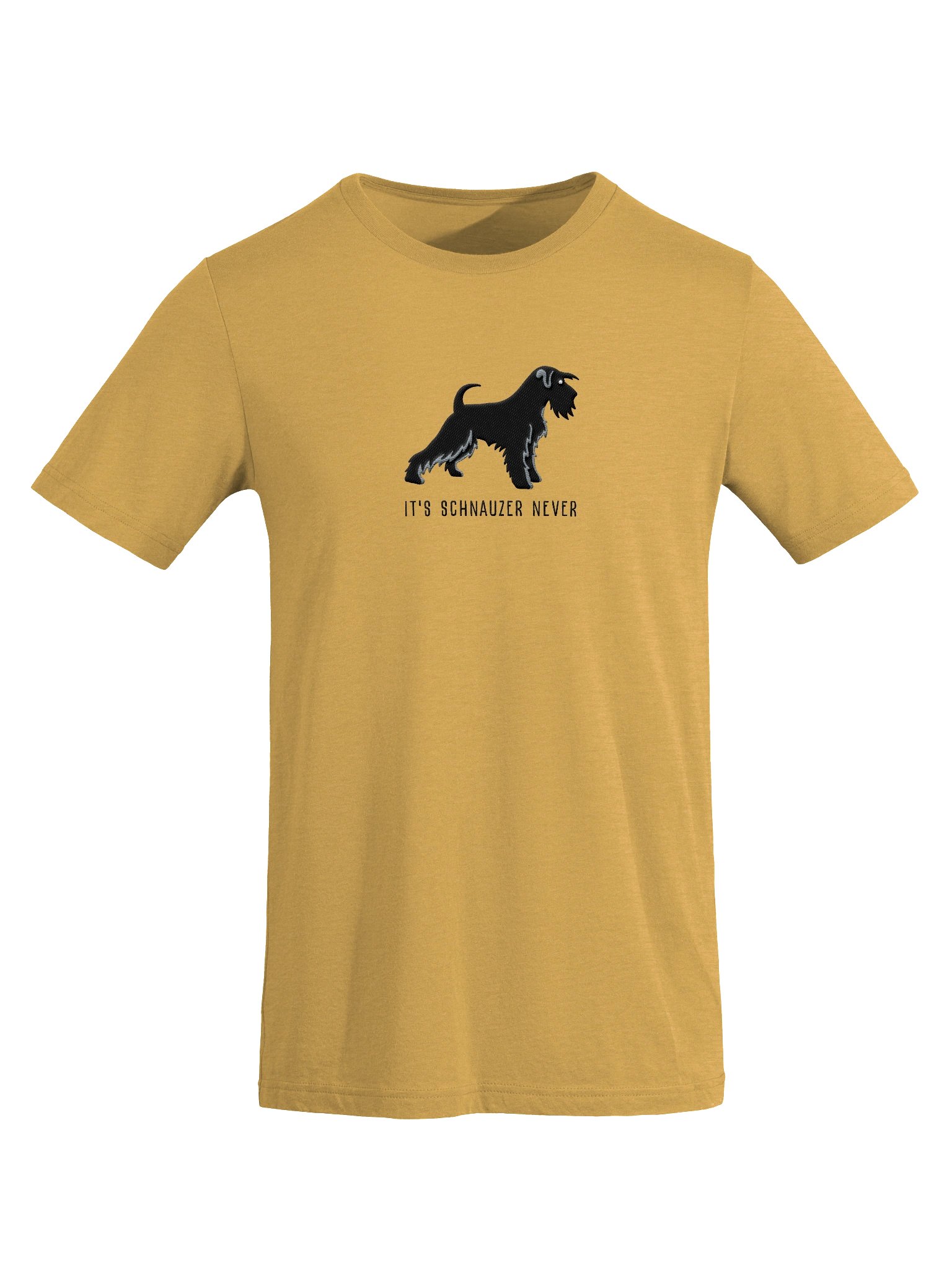It's Schnauzer Never T-Shirt(Embroidered) of a Miniature Schnauzer(Black) product image (56)