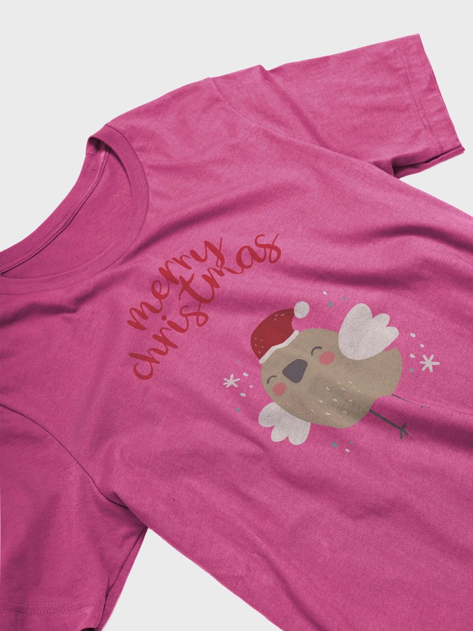 Merry Christmas Bird Cartoon T-Shirt product image (2)